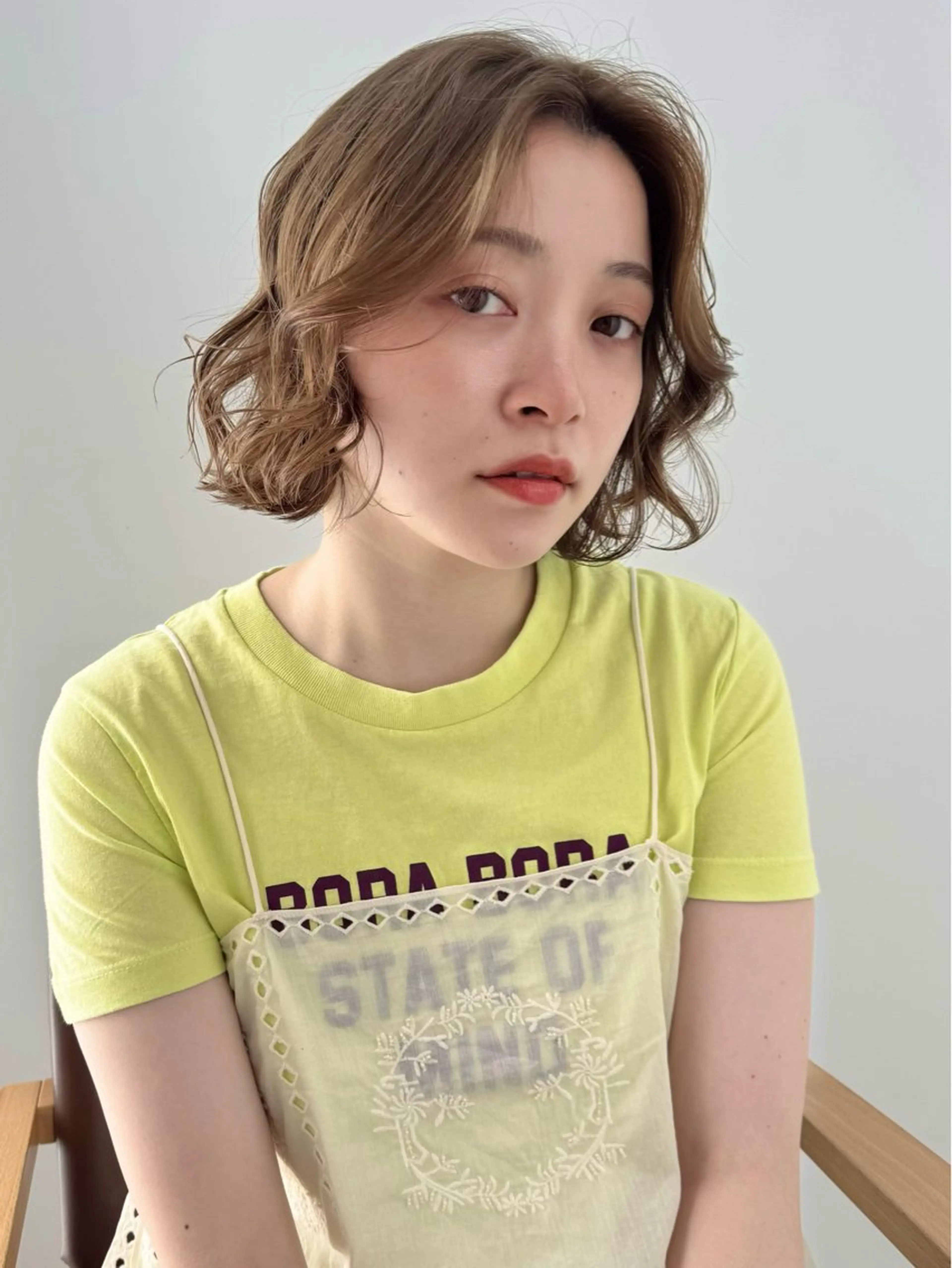 ショート パーマ カット パーマ mee.所属・ボブパーマ/レイヤー ＊エバタハナエのヘアスタイル