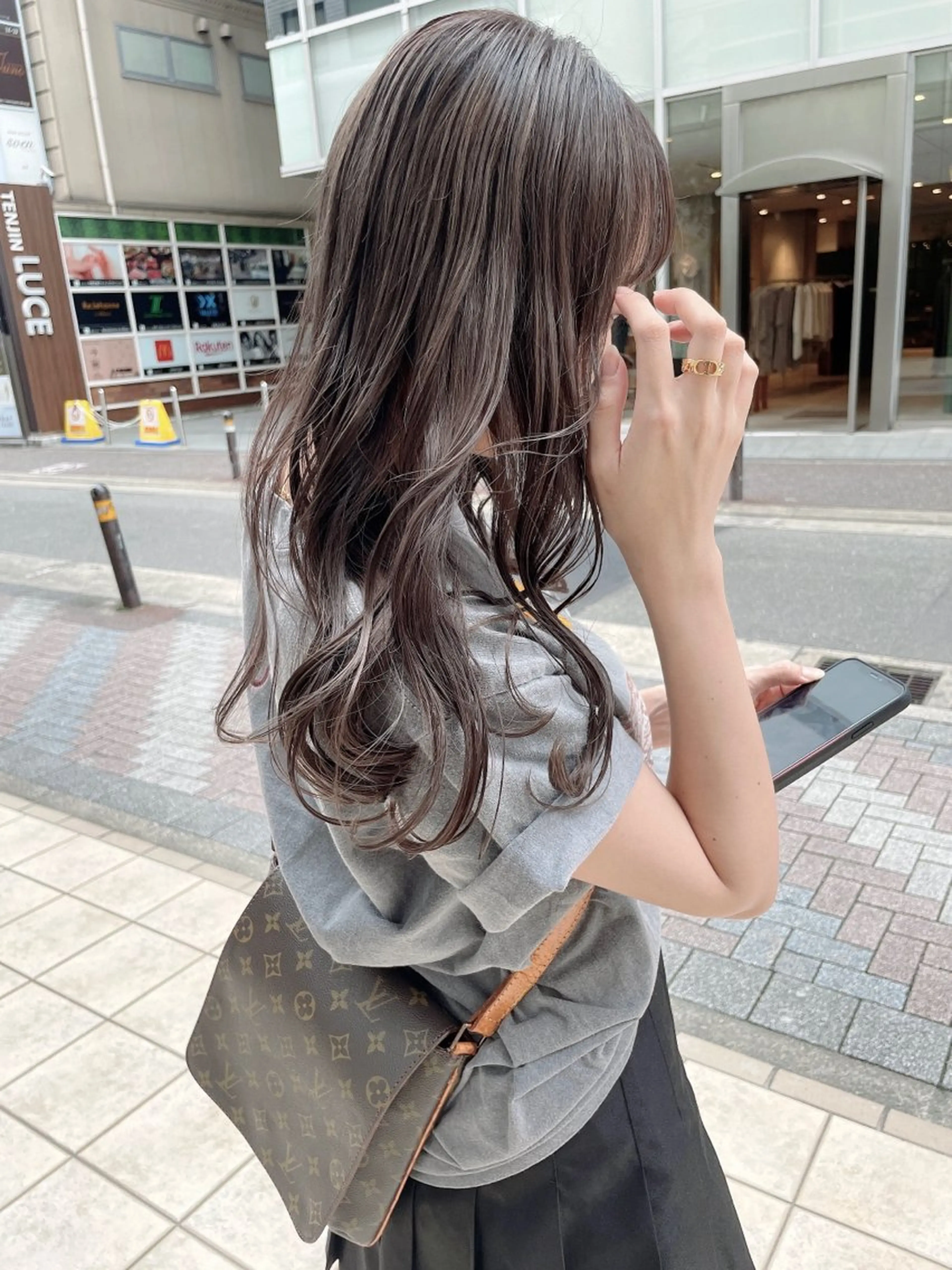 ロング カラー ヘアカラー 髪質改善will hairdesignのヘアスタイル