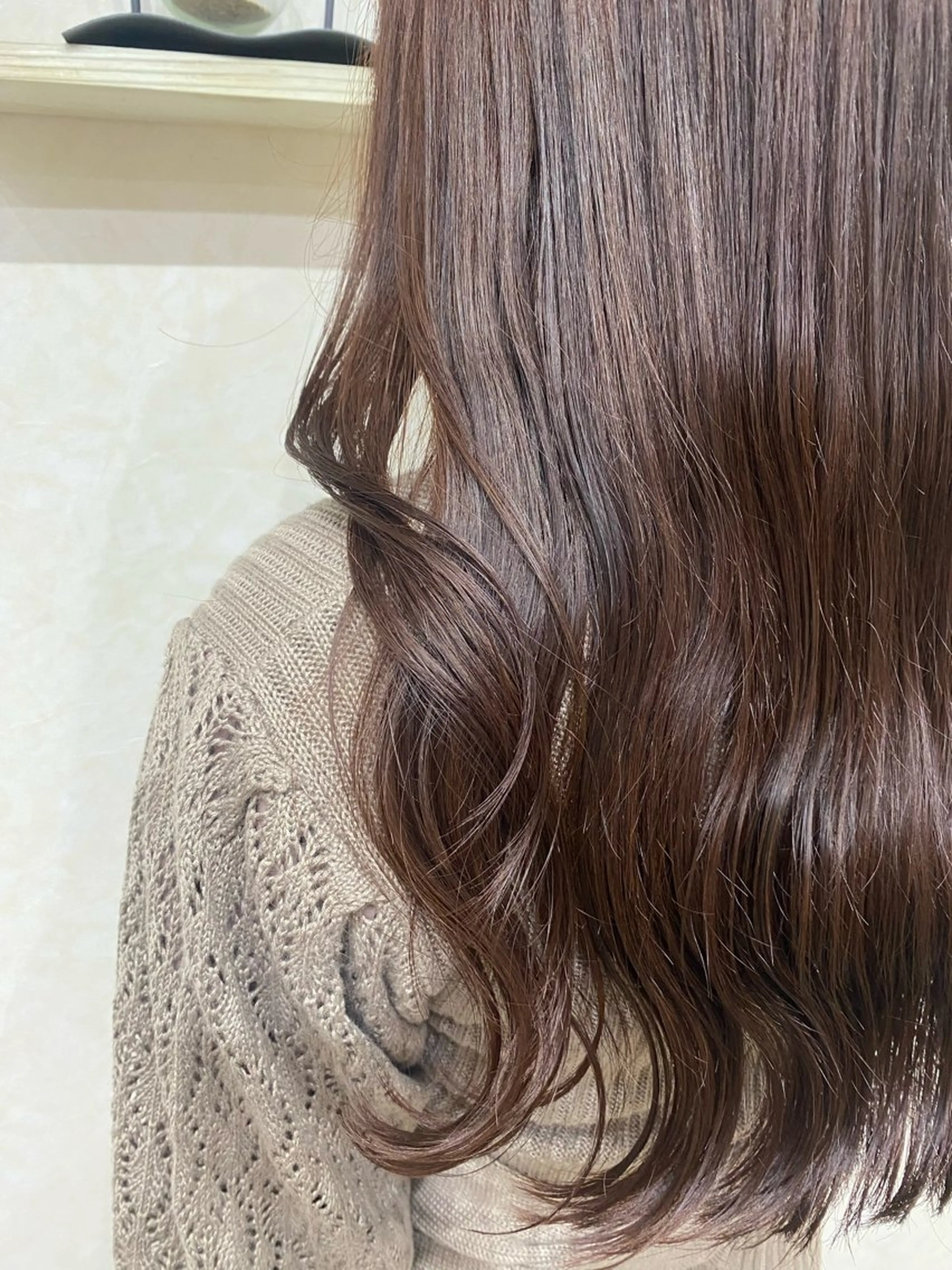 ロング カラー 透明感カラー イルミナカラー オリーブカラー 縮毛矯正 N°+aero 😊れいか😊のヘアスタイル