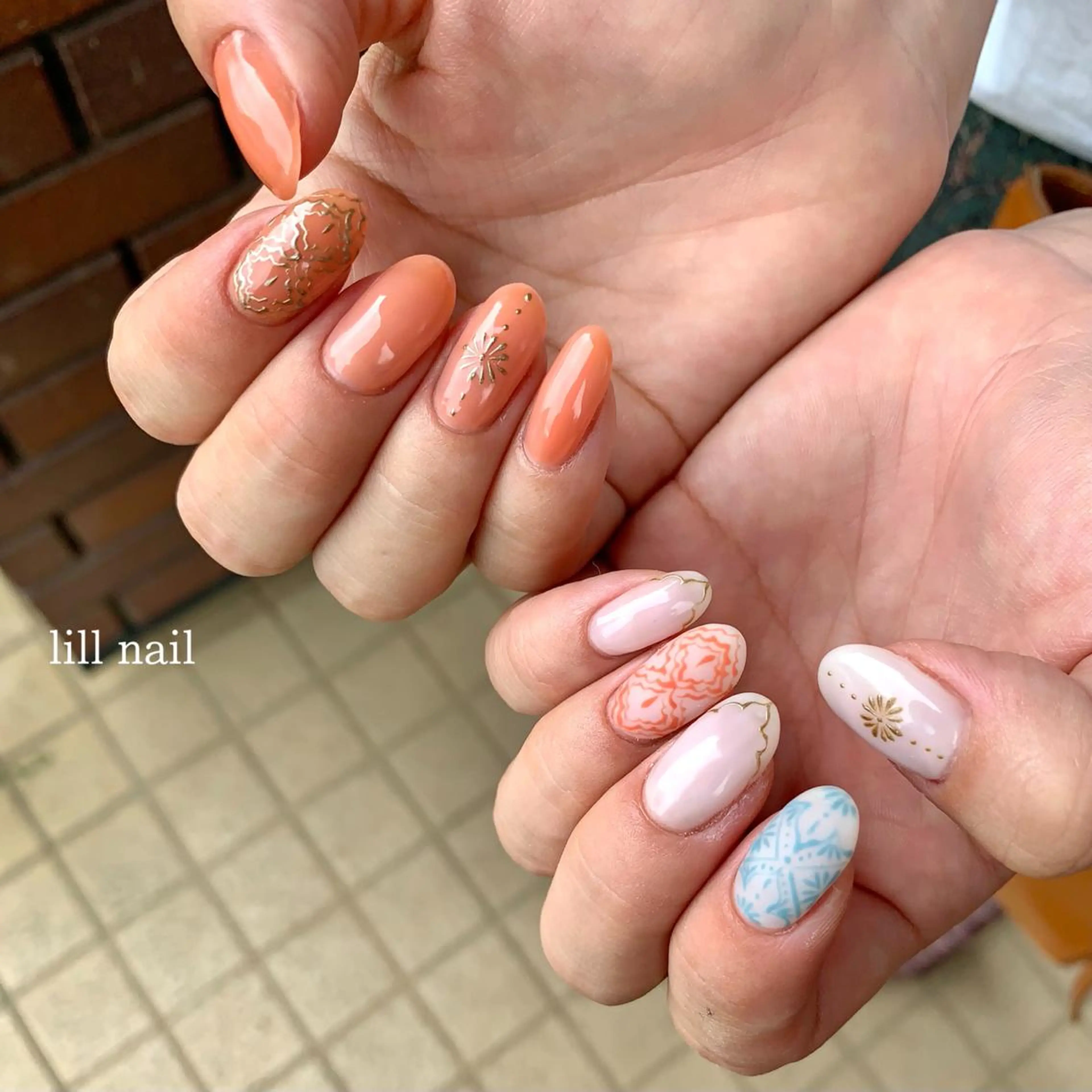 ミディアム pllia beautyのネイルデザイン