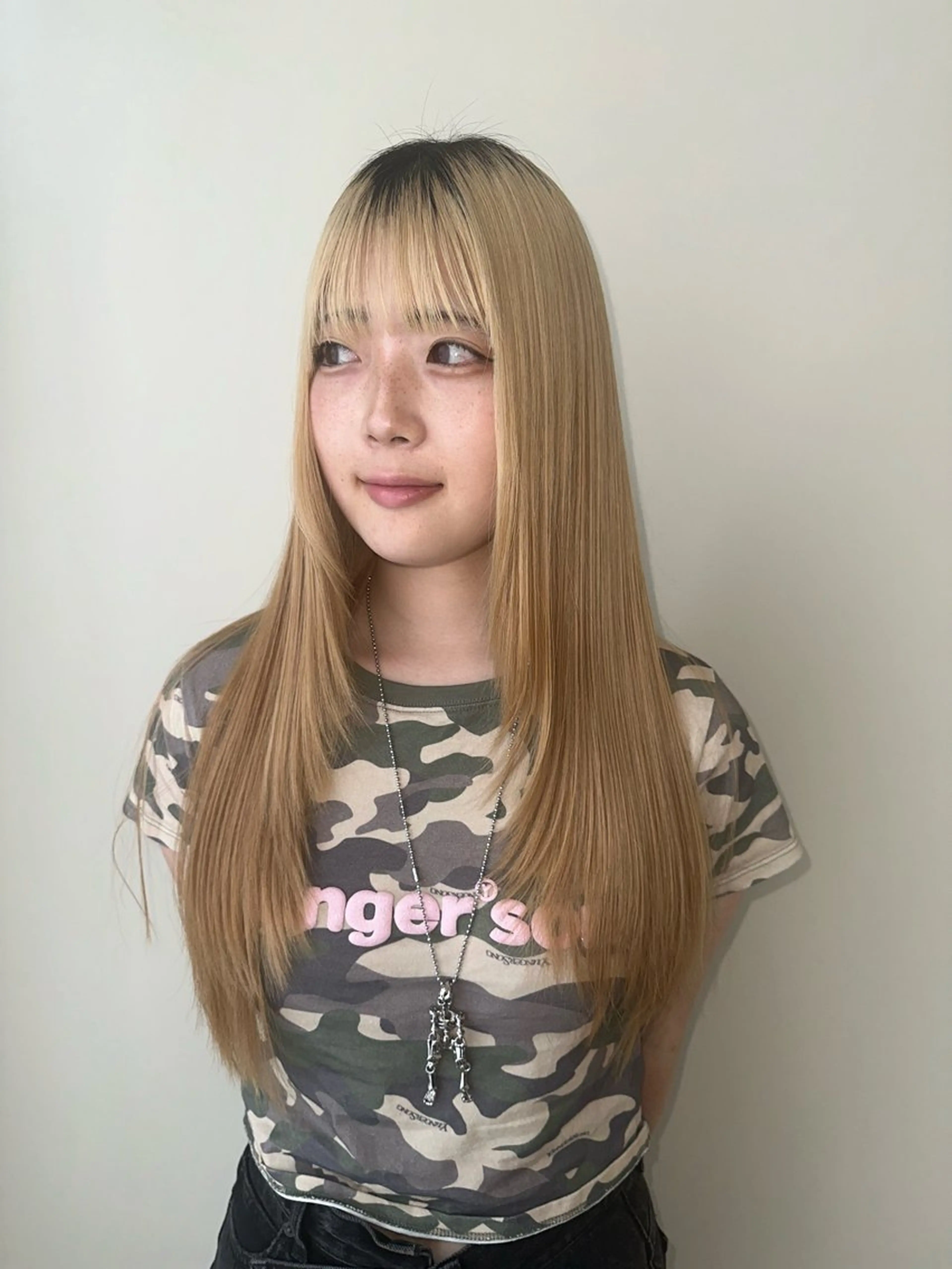 ロング そーた/メンズ/ デザインカラー/のヘアスタイル