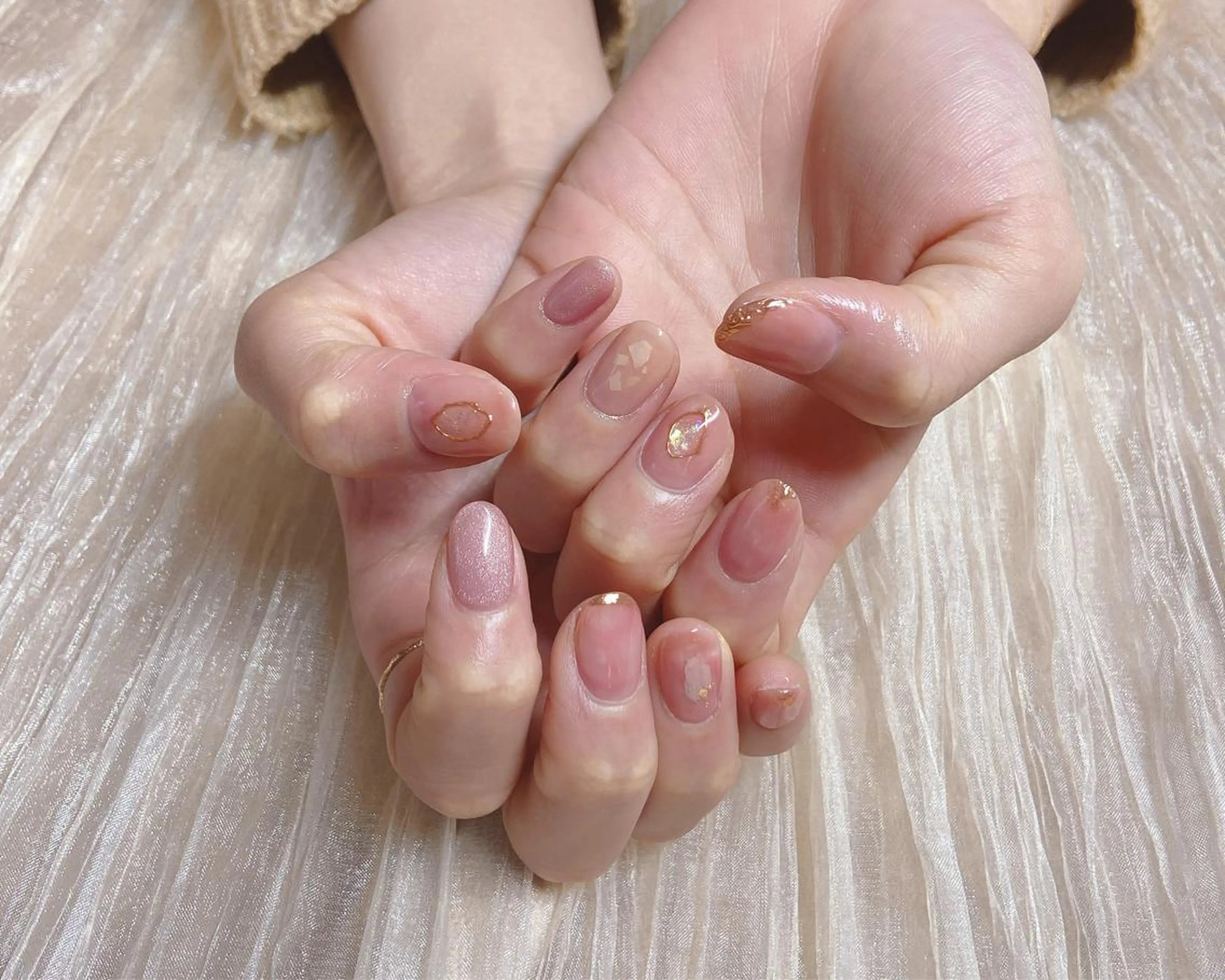 ネイル ニュアンスネイル ハンドネイル ネイリスト あこのネイルデザイン