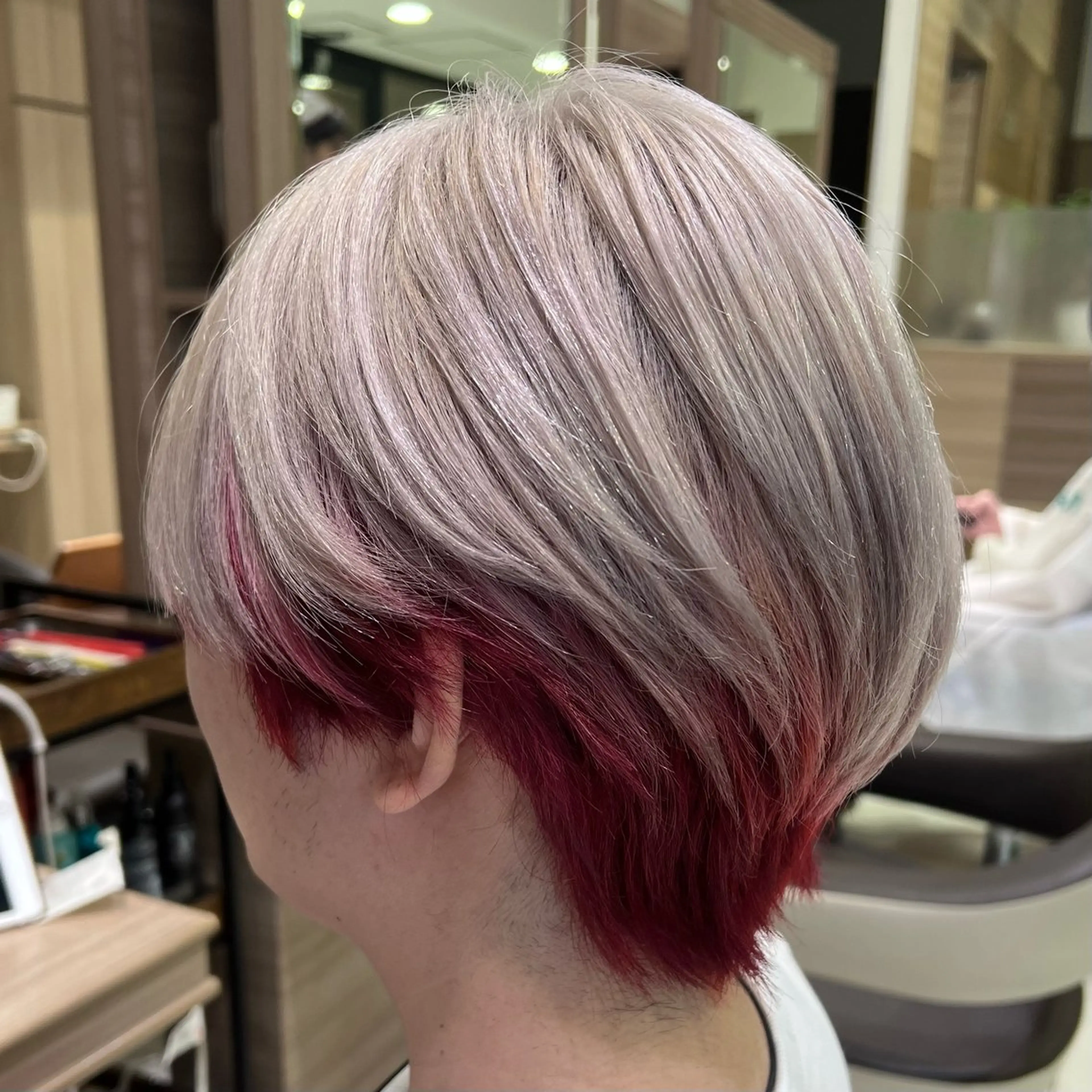 カラー メンズ ヘアカラー トリートメント うる艶ハイトーン 💎りゅうやのヘアスタイル