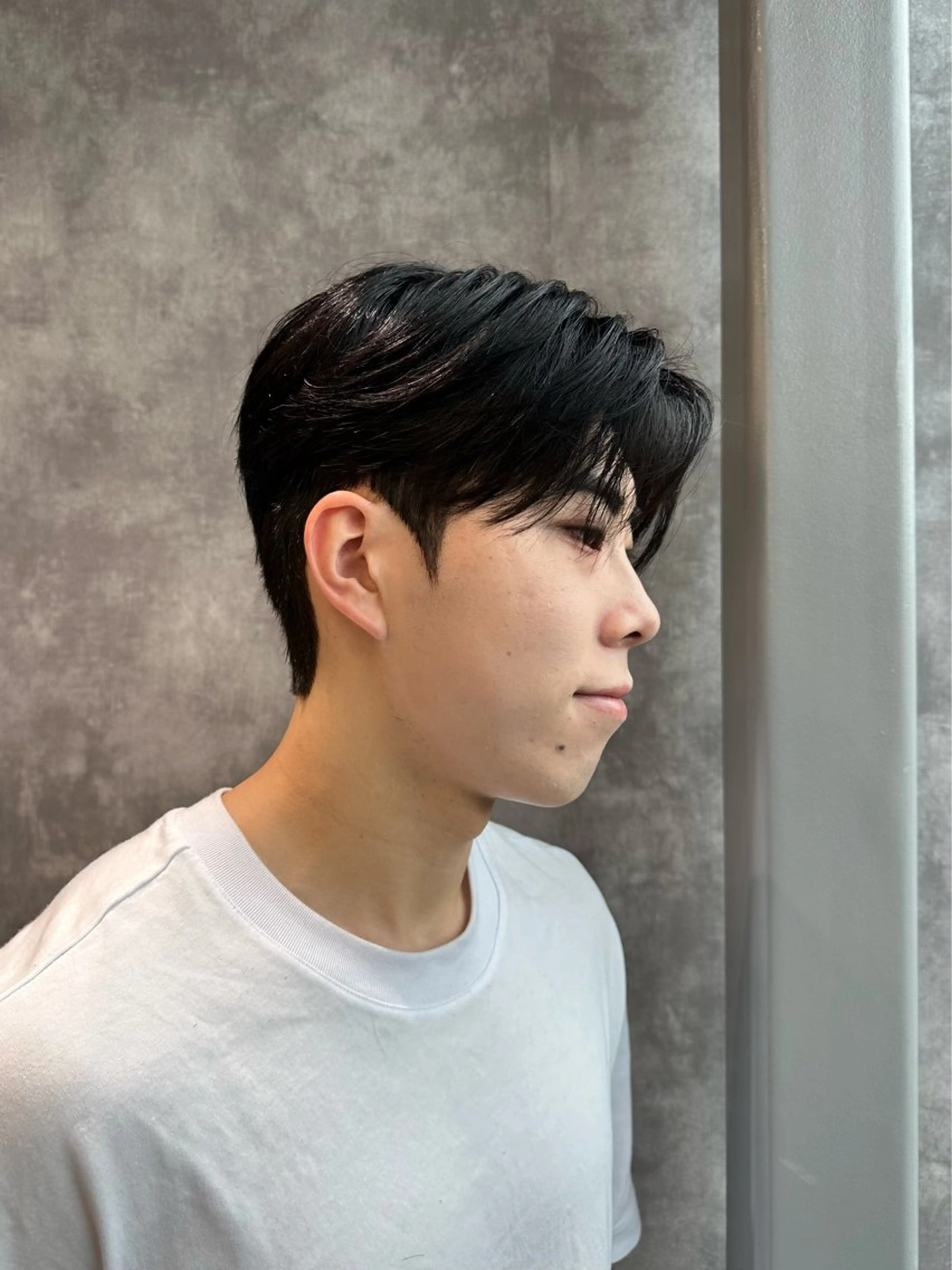 ショート パーマ メンズ ダウンパーマ メンズ韓国風 メンズパーマ 韓国風ヘア カット パーマ トリートメント ヘッドスパ ヘアセット 韓国メンズヘア専門 RYO 表参道/原宿のヘアスタイル