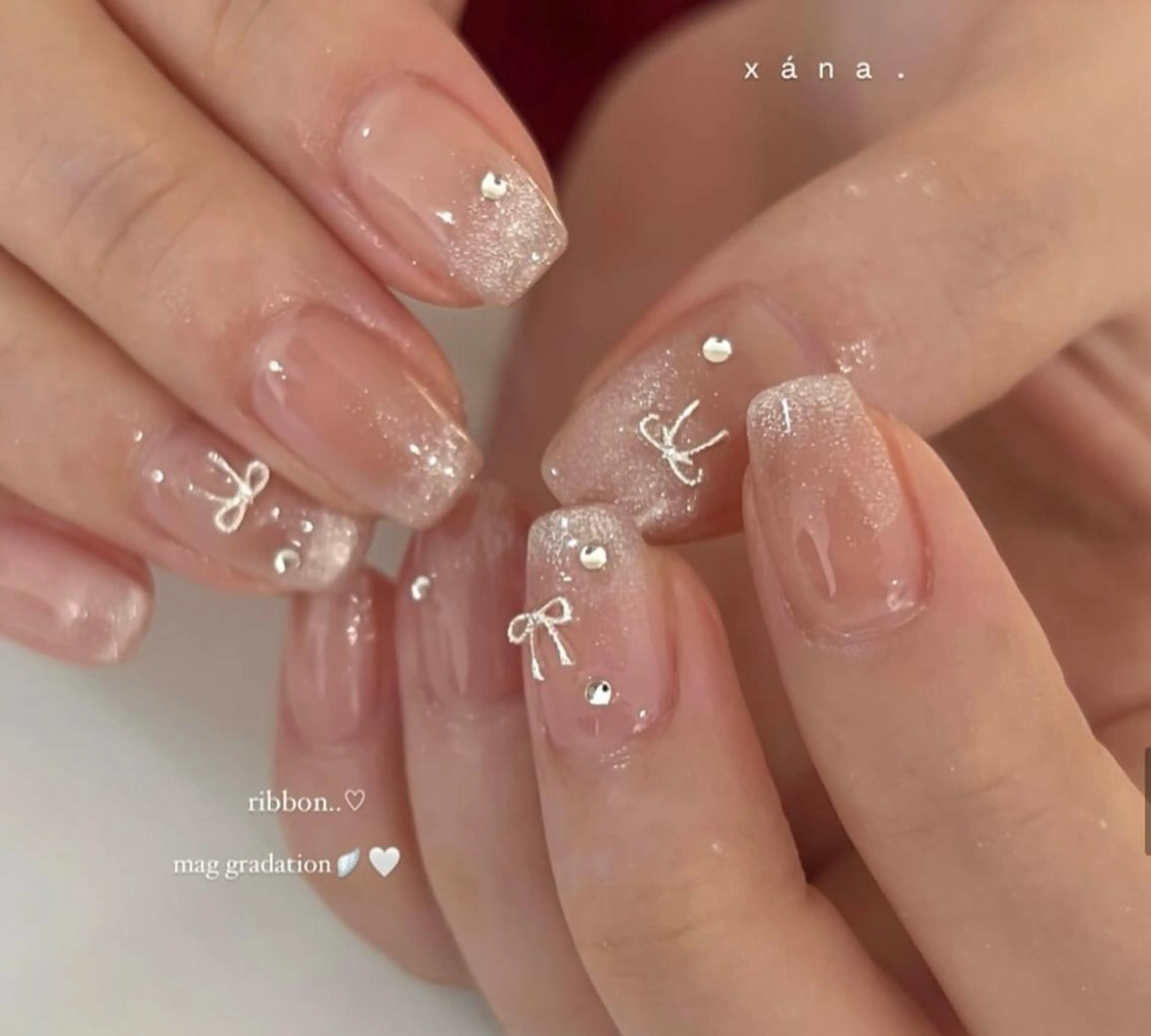 ネイル アートネイル クリアネイル 成人式 長さ出し フラッシュネイル ハンドネイル ハンドケア NANAKO 🌼のネイルデザイン