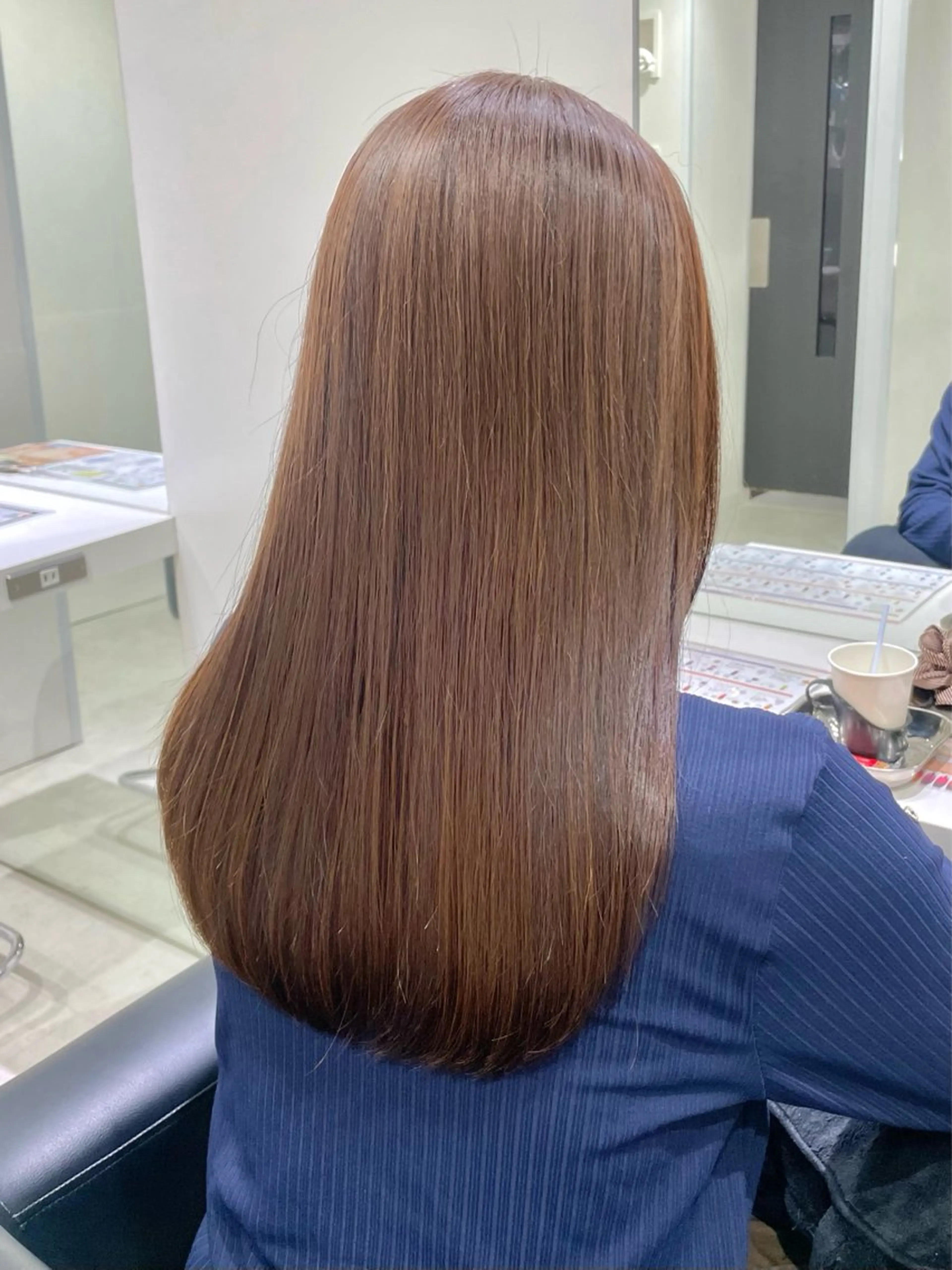 セミロング カラー ヘアカラー トリートメント ヘアセット グレージュ/ベージュ /経堂/sana🌱のヘアスタイル