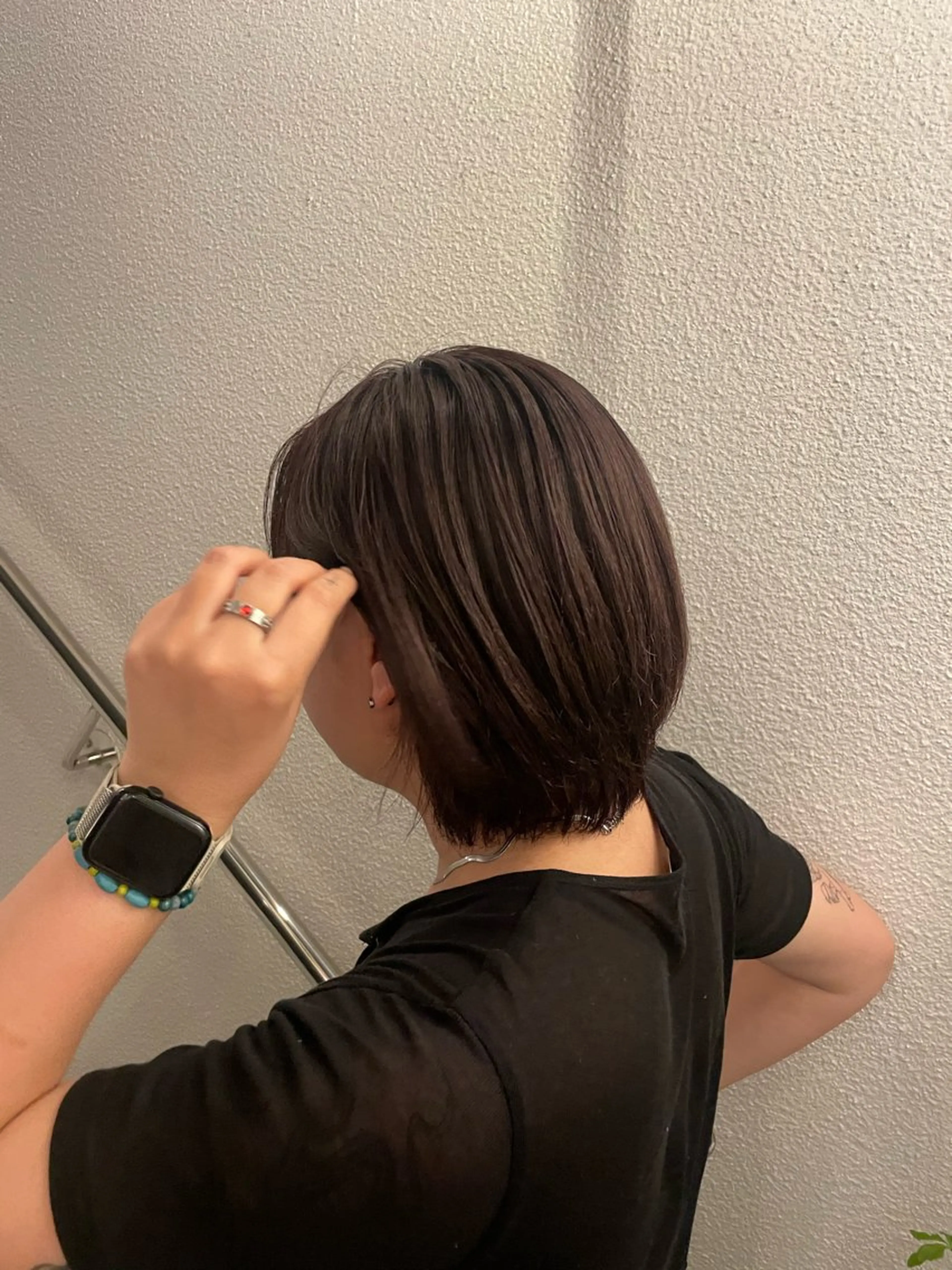 ショート 🍁レイヤー.ニュア ンスパーマ.🍁陸来のヘアスタイル
