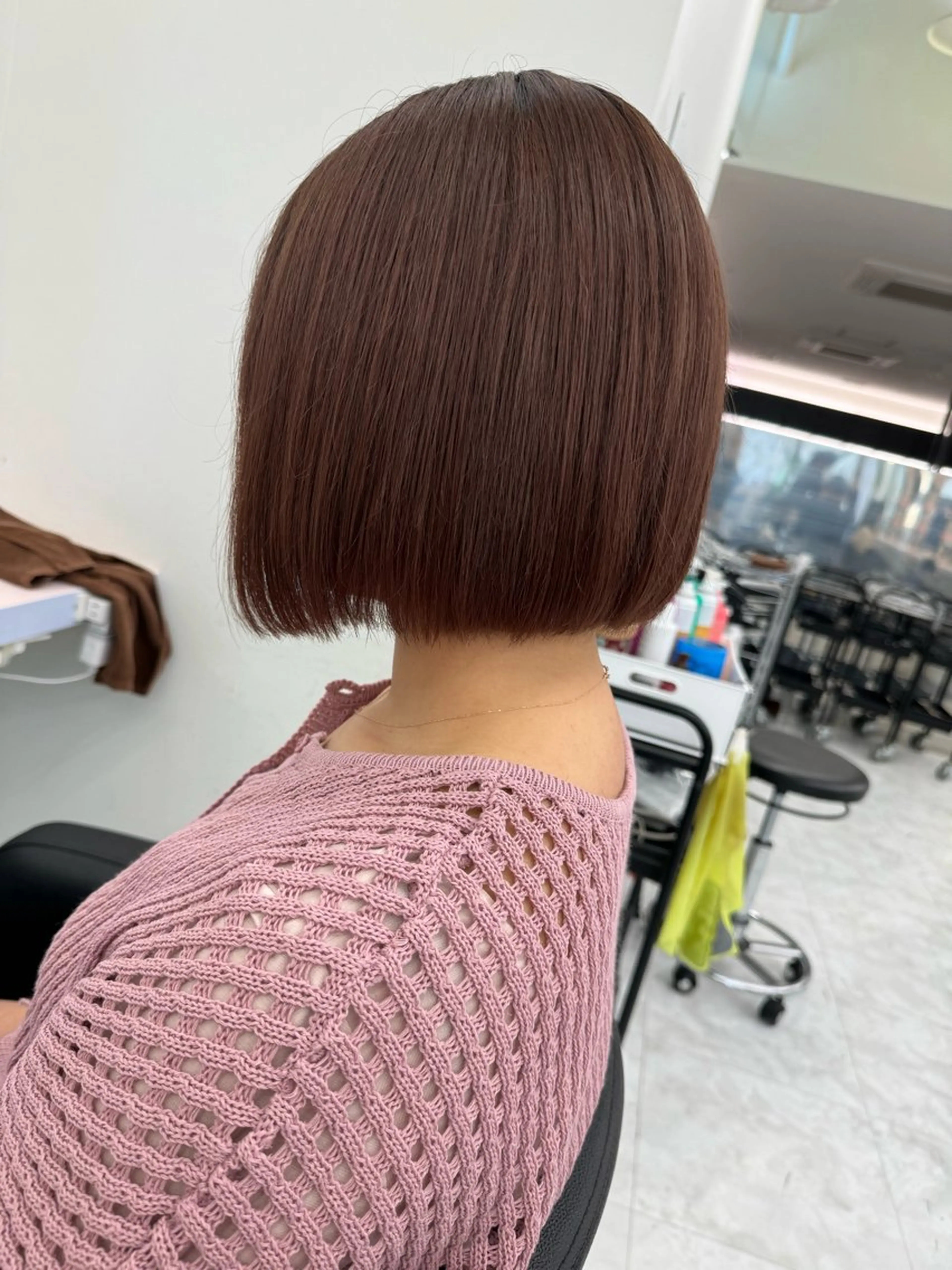 ミディアム カラー ピンクカラー カット ヘアカラー トリートメント ヘアセット ♡ブリーチカラー♡ Mirioのヘアスタイル