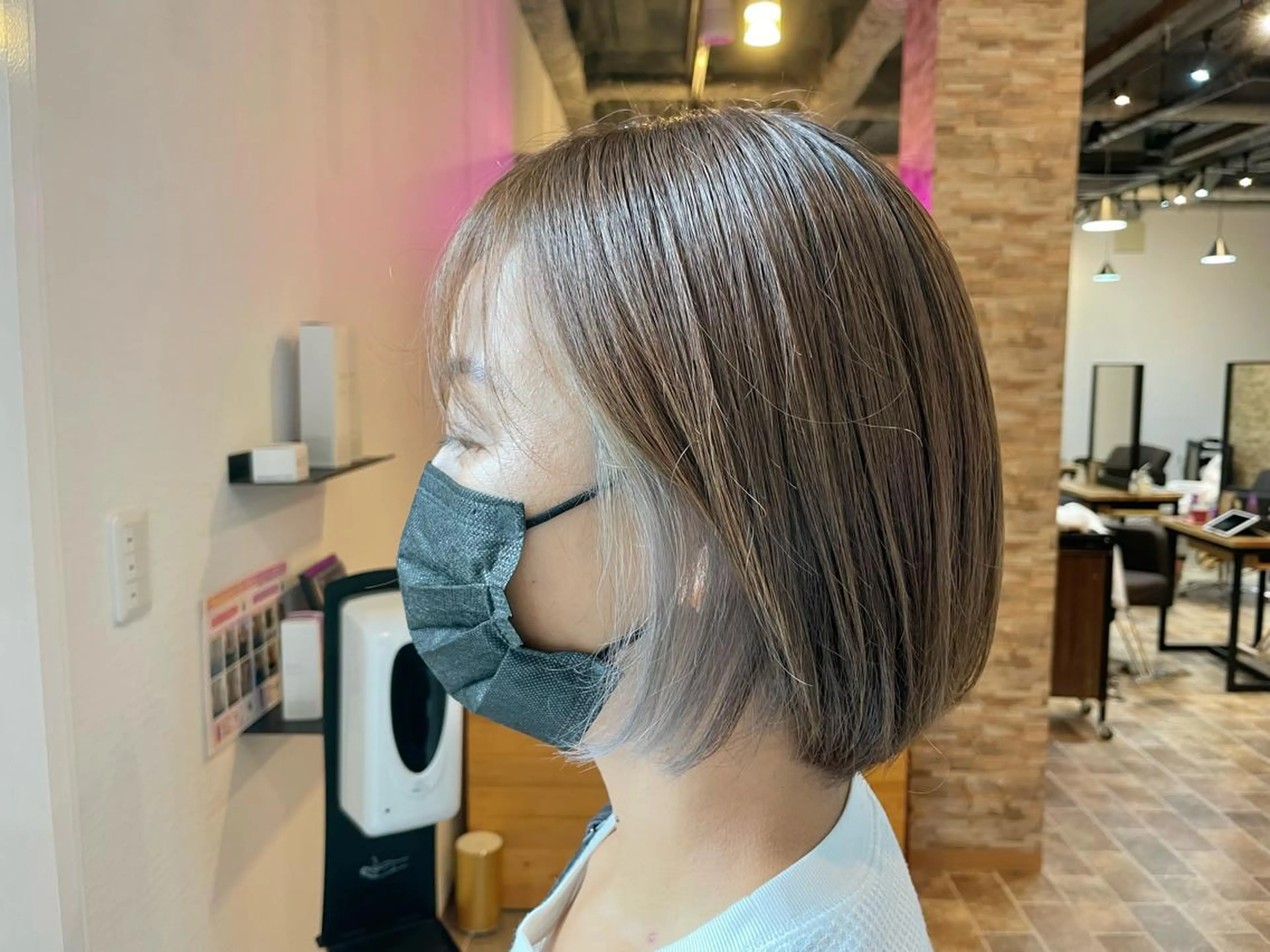 ショート SALOWIN心斎橋Suite店所属・ブリーチ毛にもできる 縮毛矯正OJIROのヘアスタイル