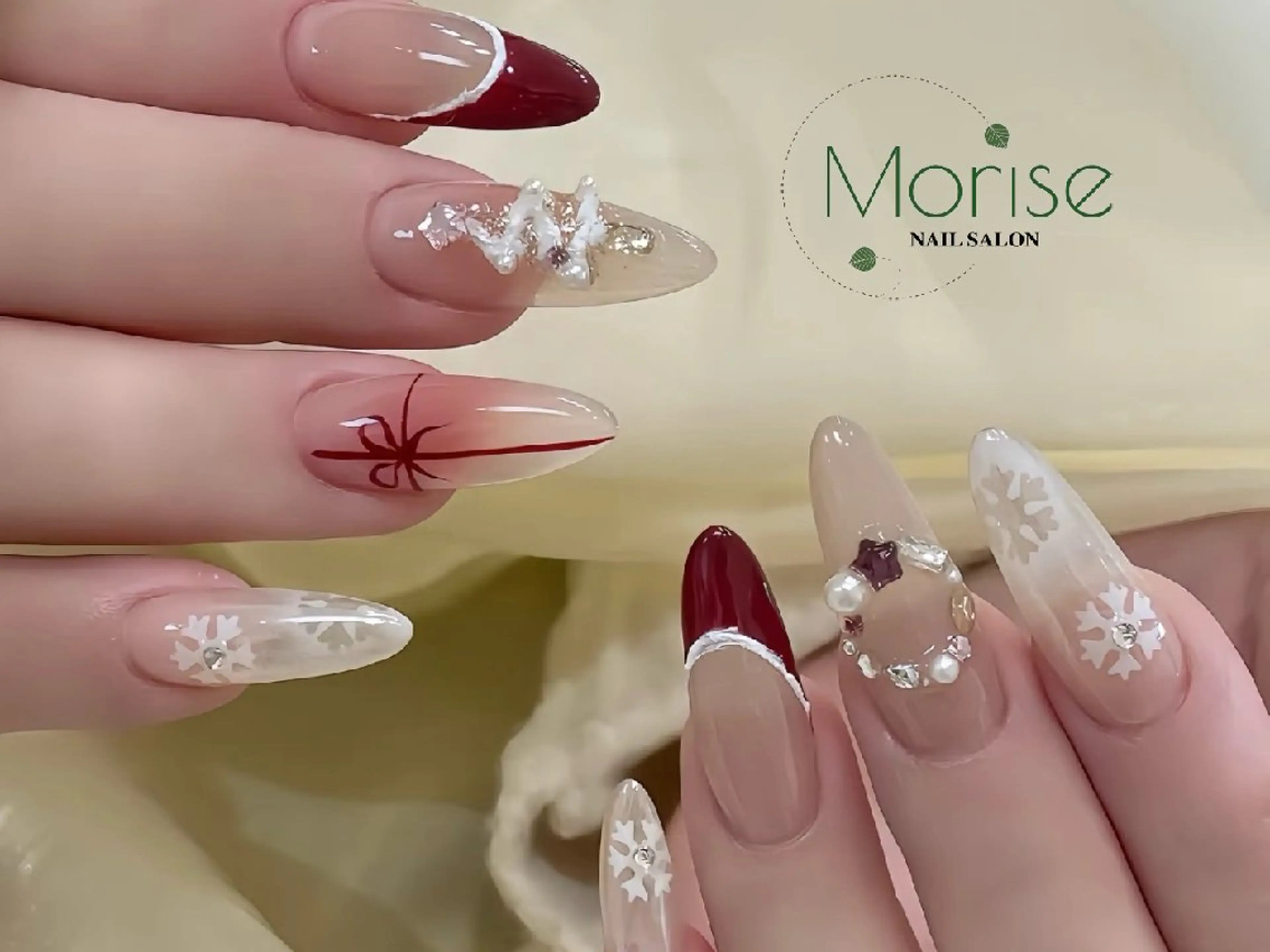 ネイル フットネイル フレンチネイル ジェルネイル ガラスフレンチ 韓国ネイル ハンドネイル ハンドケア MoriseNail 原宿店のネイルデザイン