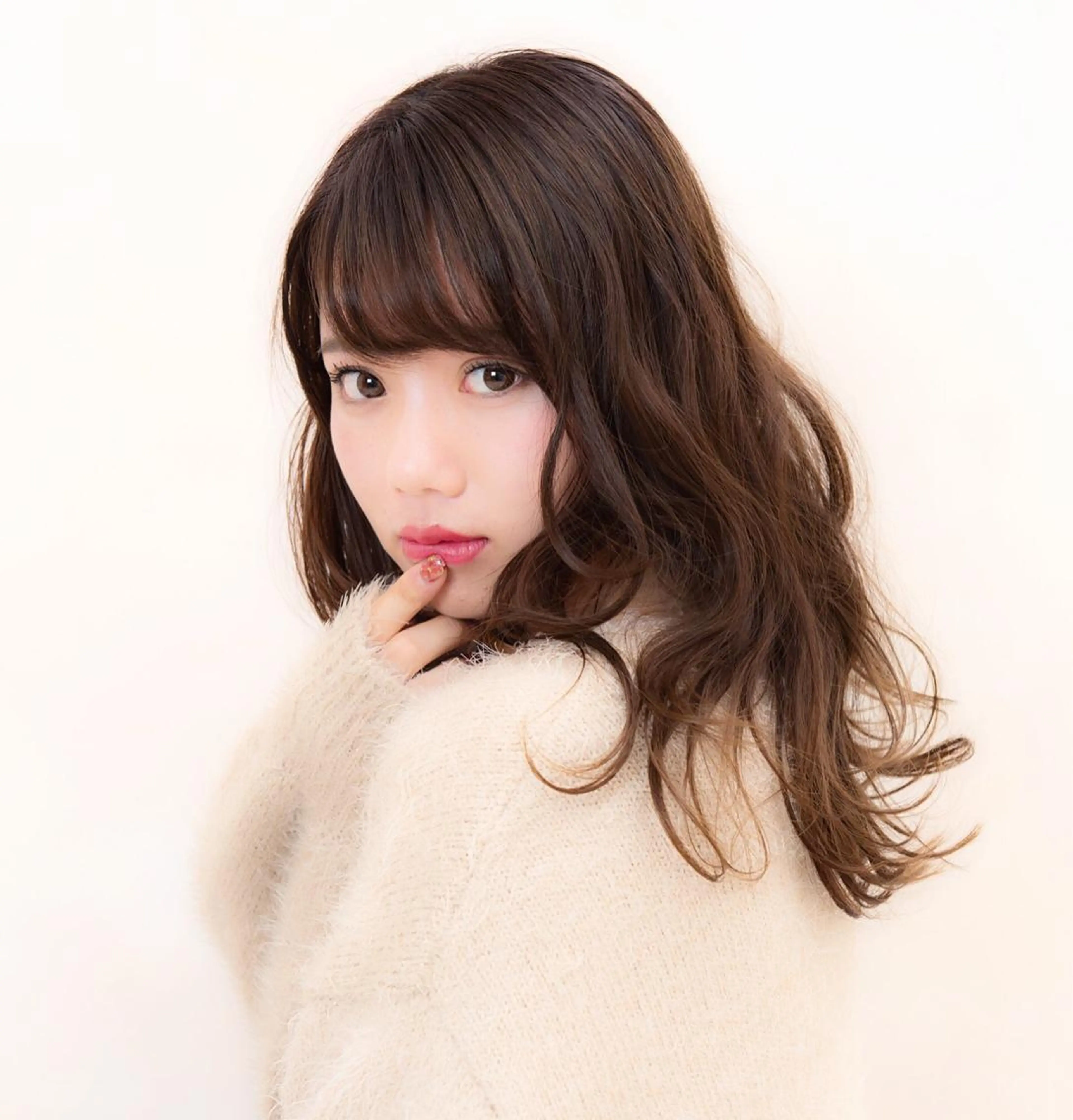 ロング カラー 映える顔周りカット ♥️韓国ヘア"ちぇるのヘアスタイル