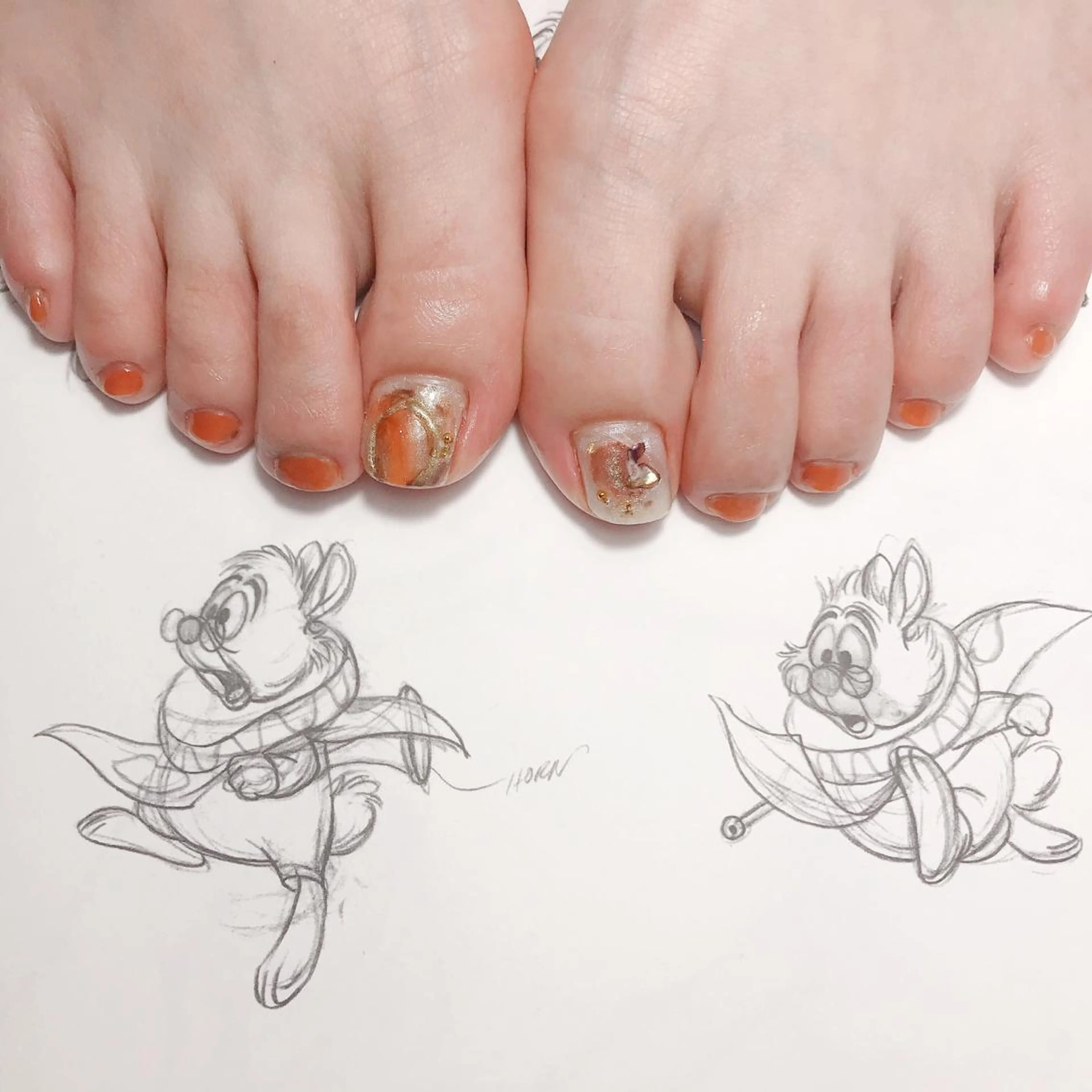 ネイル フットネイル ニュアンスネイル owlnail /持込みデザイン専門のネイルデザイン