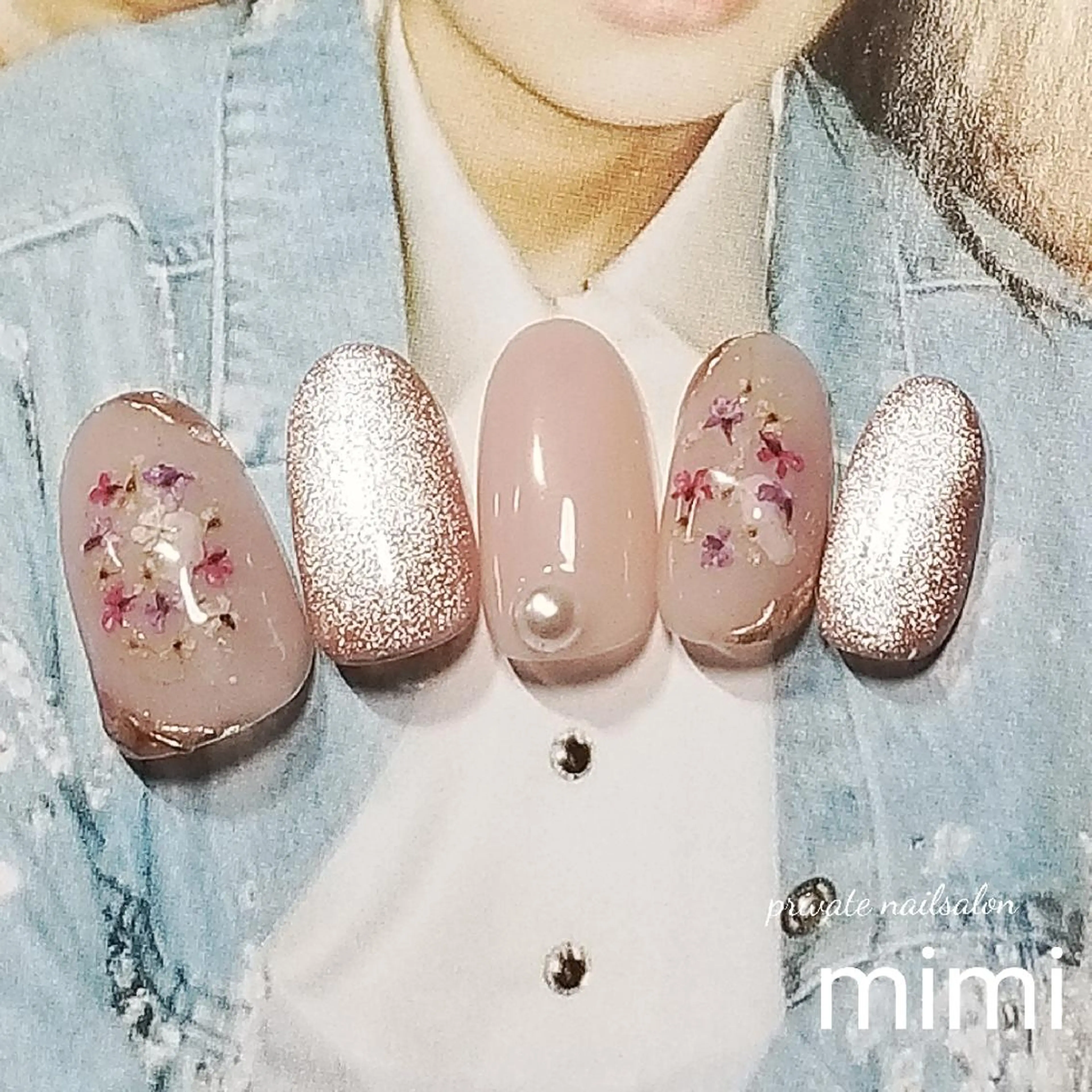 ネイル フラワーネイル 博多ネイル ｍｉｍｉのネイルデザイン