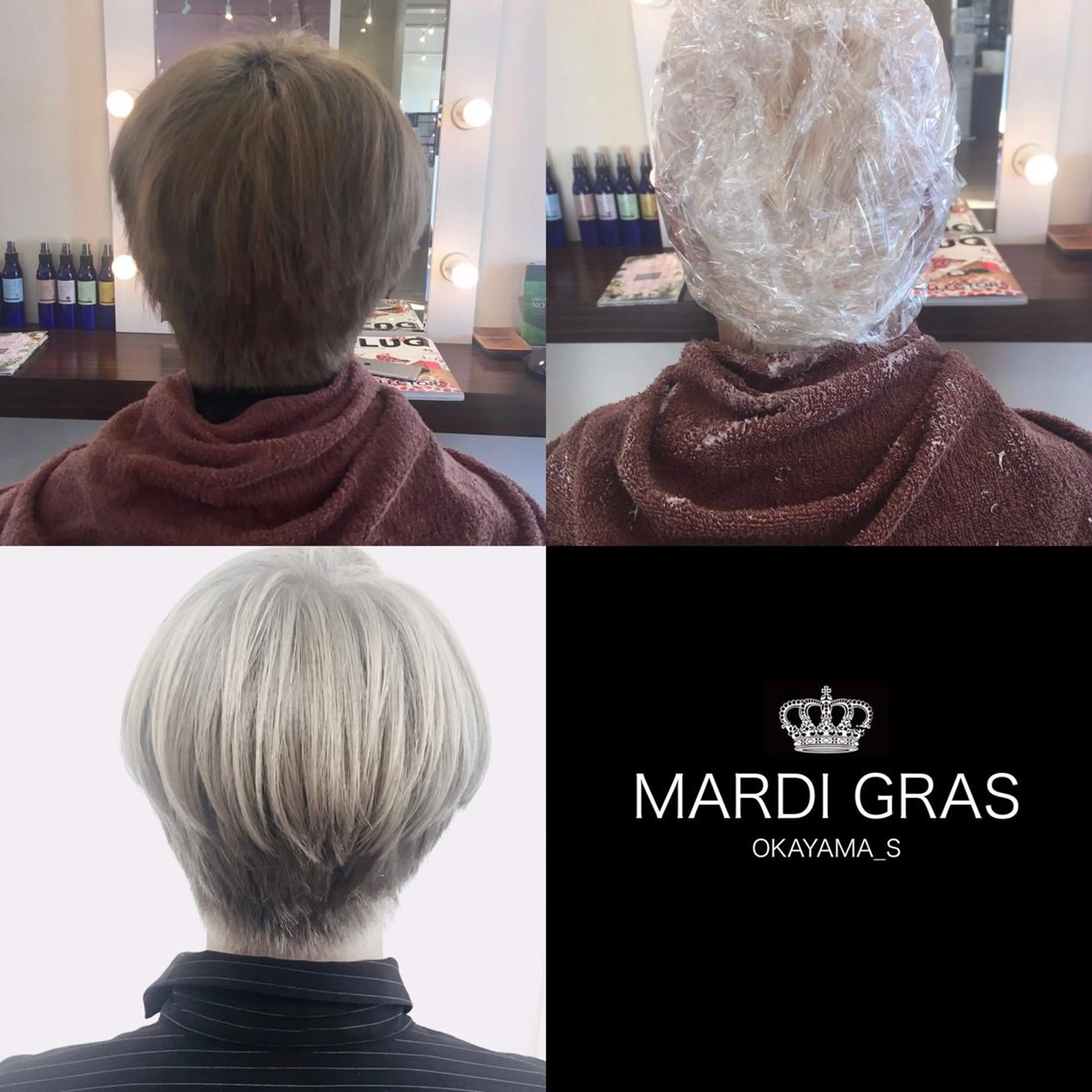 ショート カラー ダブルカラー MARDI GRAS 蘭丸のヘアスタイル