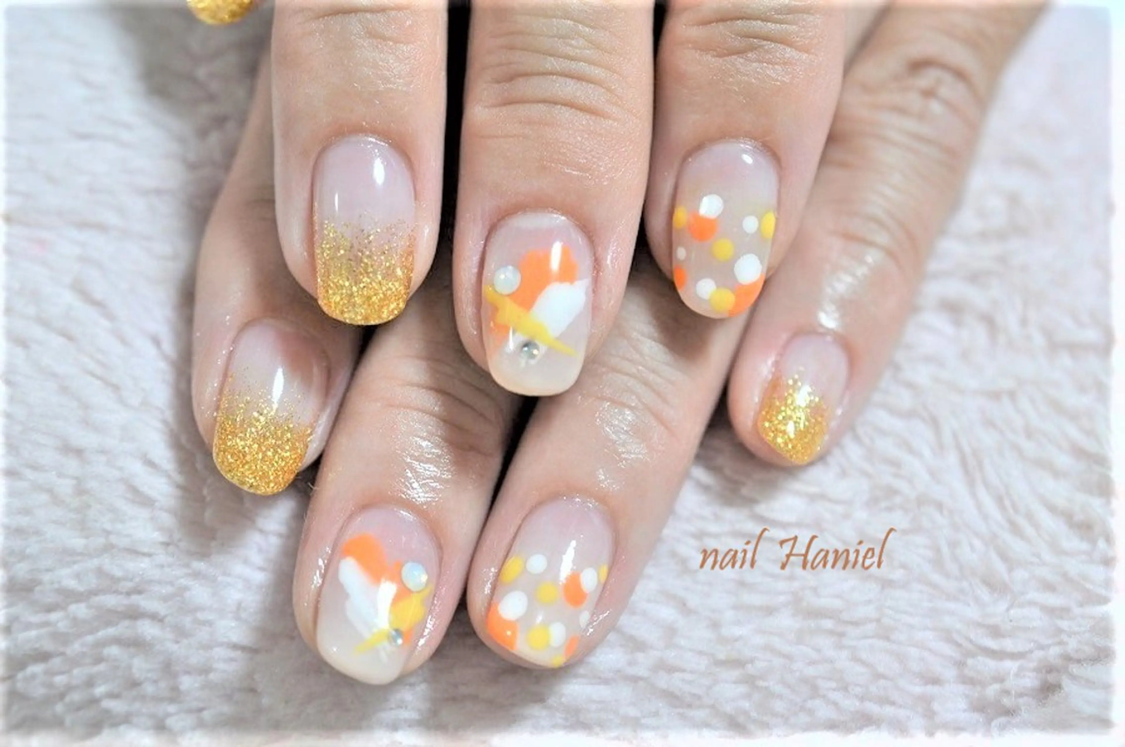 ネイル アートネイル ジェルネイル オフィスネイル ワンカラーネイル パラジェル ハンドネイル nail Haniel所属・半蔵門サロンハニエル 魅神 ちよのネイルデザイン