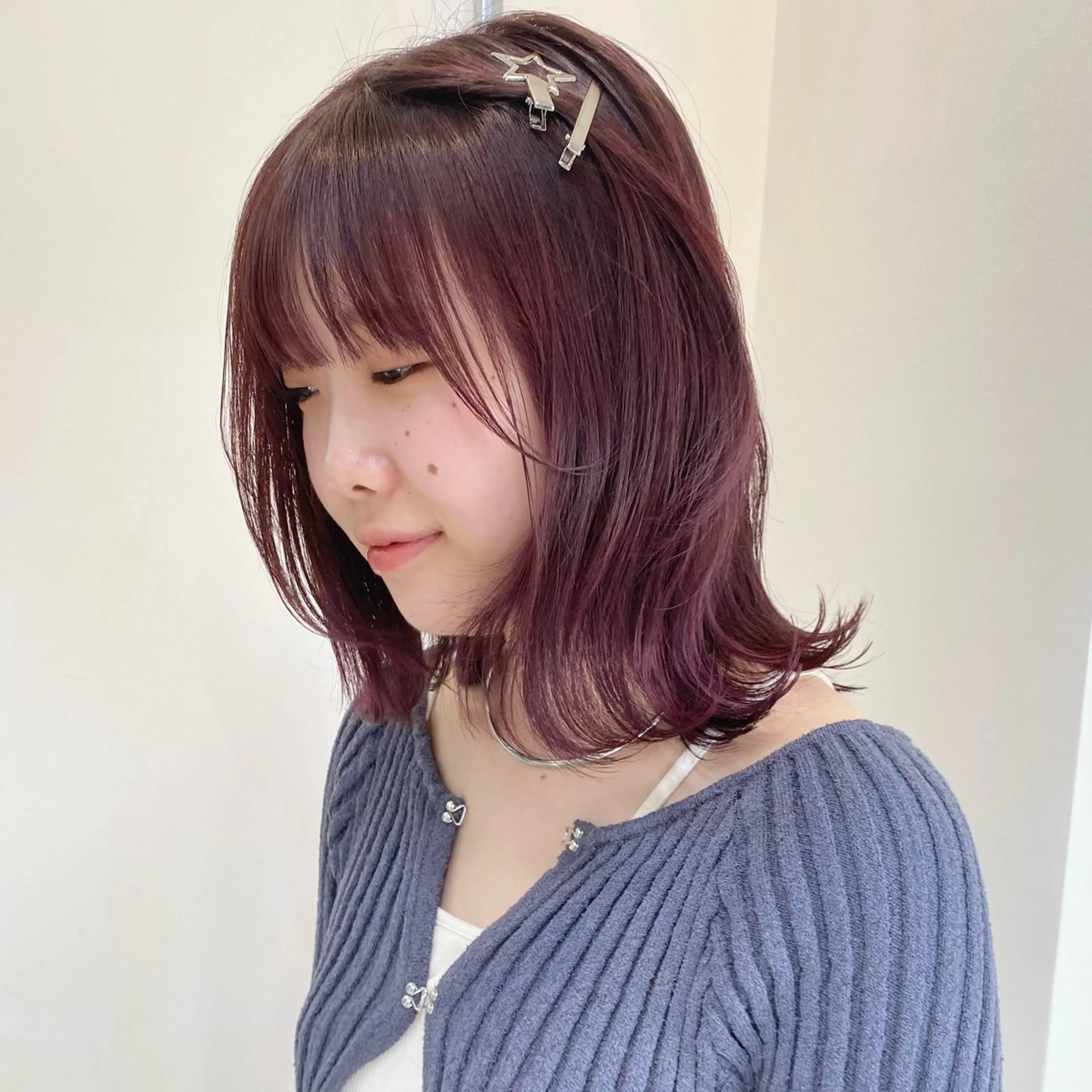 ミディアム カラー ブリーチ ブリーチなしカラー ヘアカラー souco/ moenoのヘアスタイル