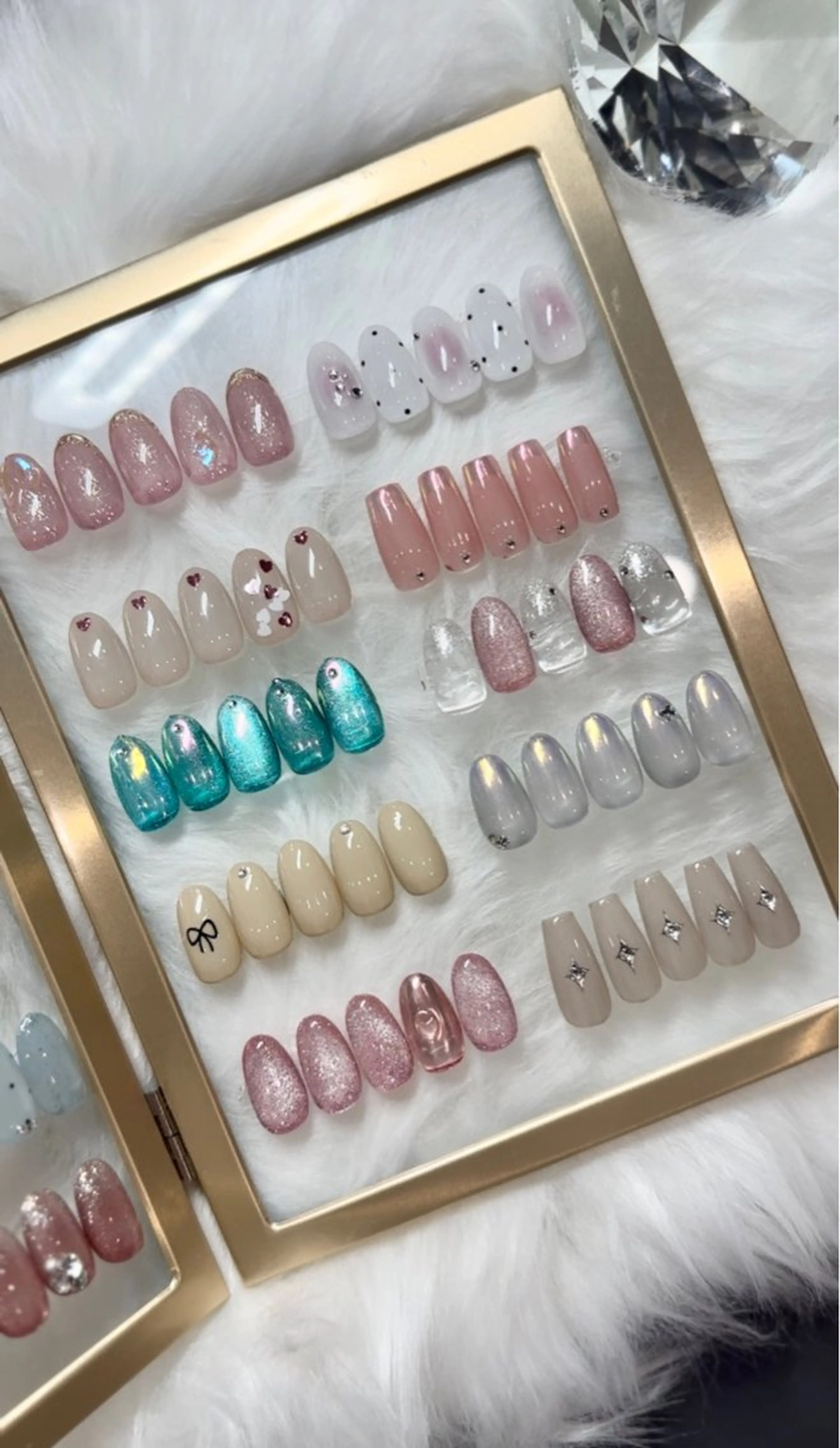 ネイル ハンドネイル 🩷🩵mm.大宮 Riyo🧸🩵🩷のネイルデザイン