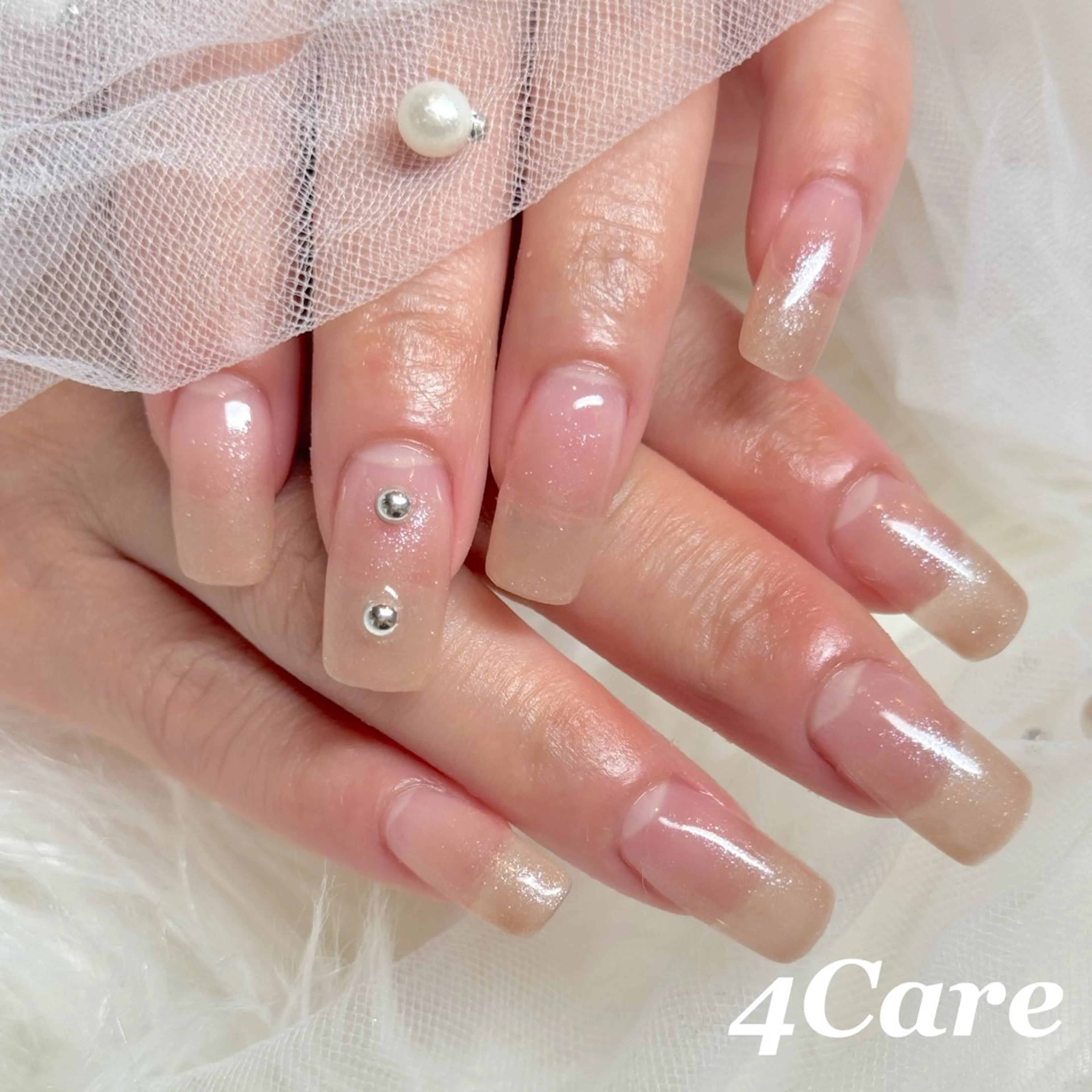 10本長さだしフルチップ💅ラメグラのみ(オフ無し)の写真