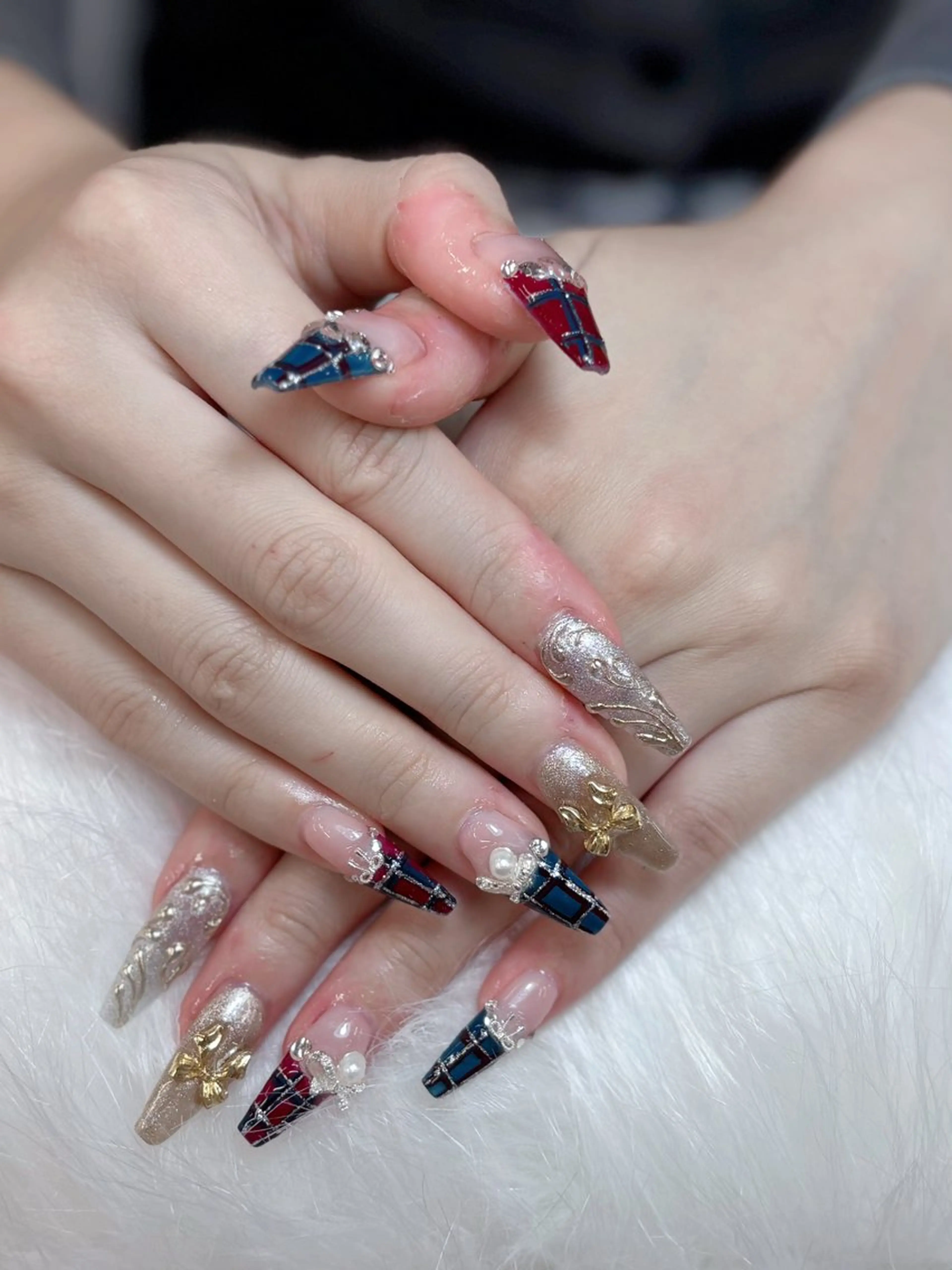 ネイル ハンドネイル ゴテゴテネイル JRのネイルデザイン