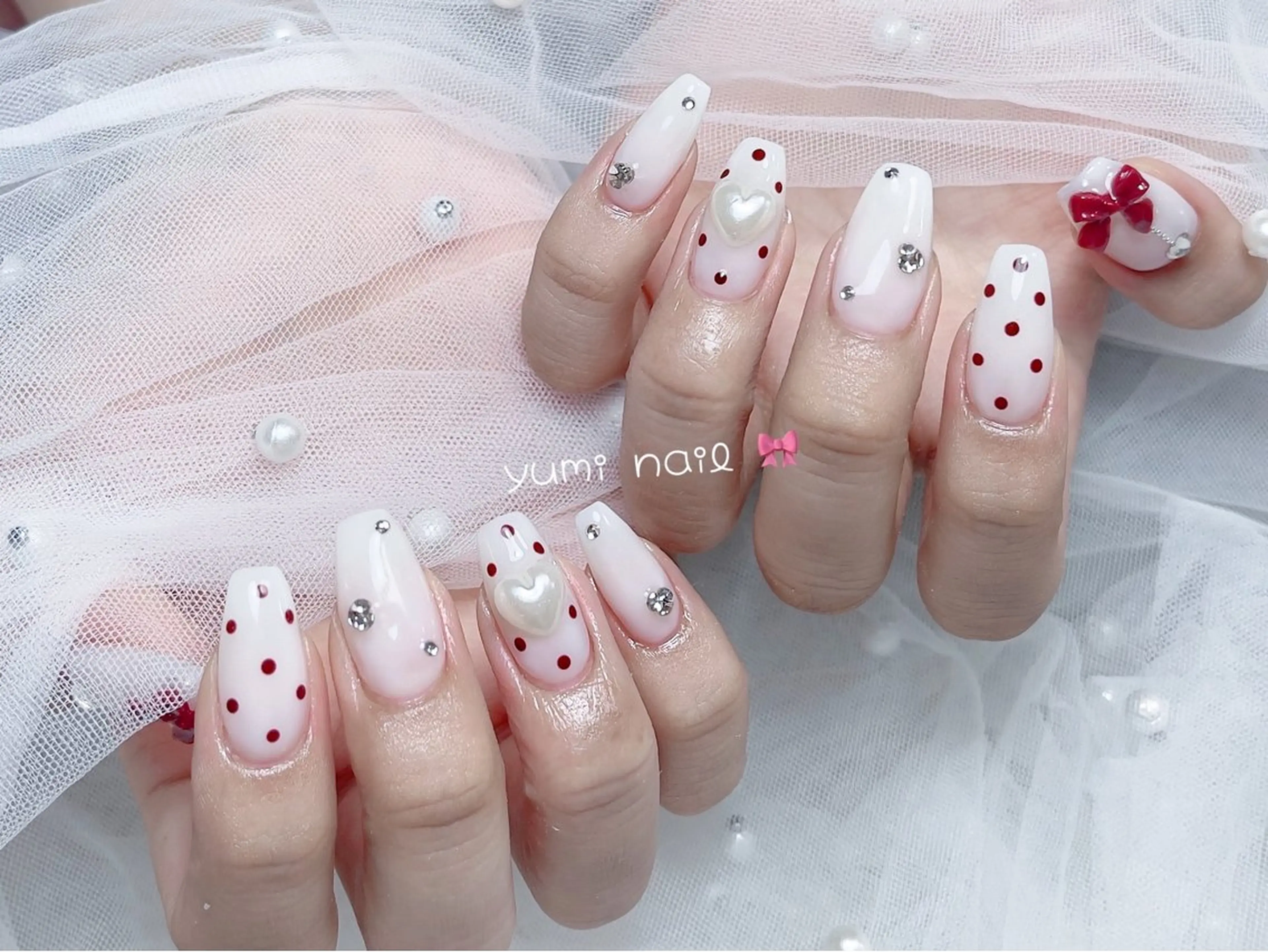 ネイル 𝐲𝐮𝐦𝐢🎀 デザイン長さ出し専門のネイルデザイン