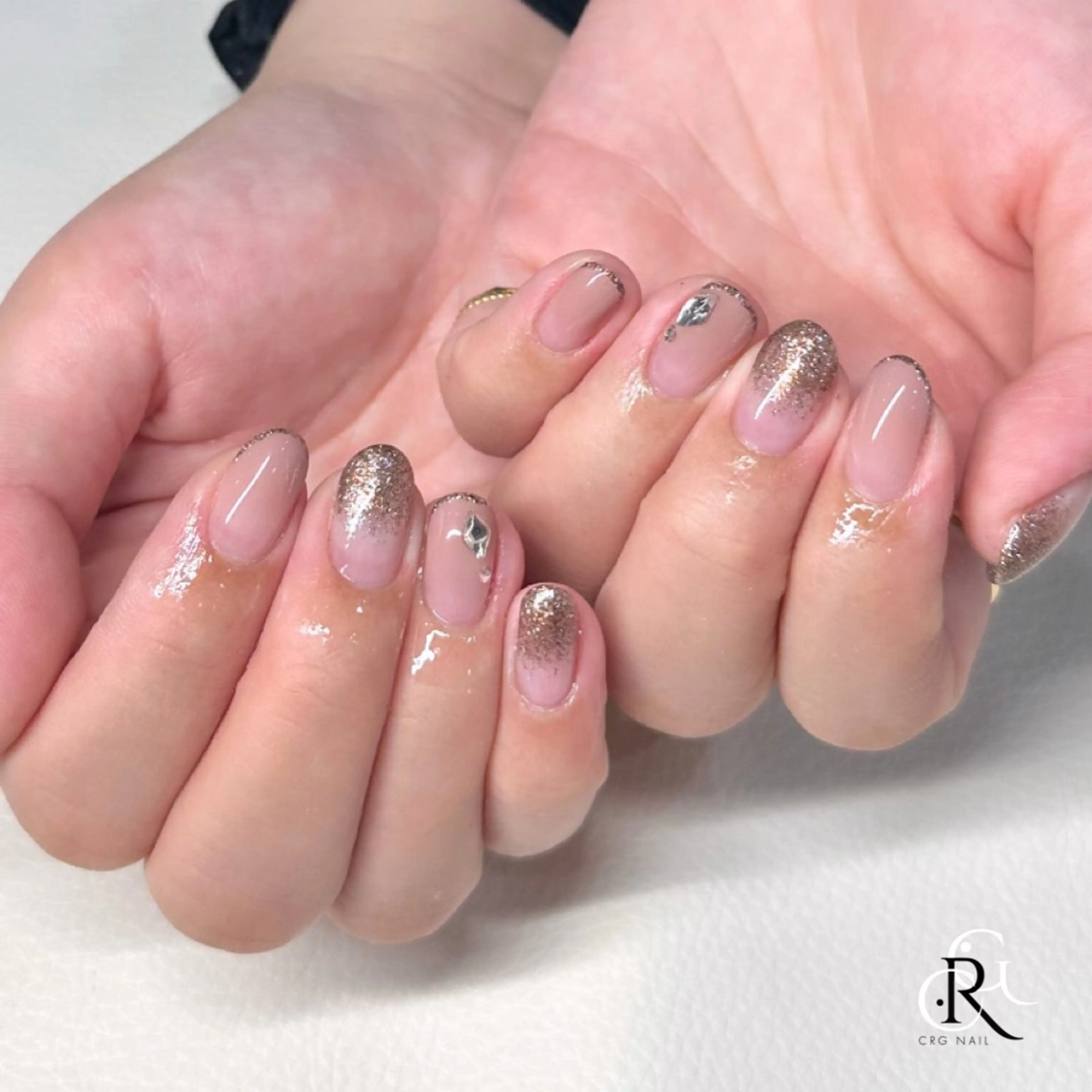 ネイル シンプルネイル ハンドネイル 美フォルム✨ CRG　RURIのネイルデザイン