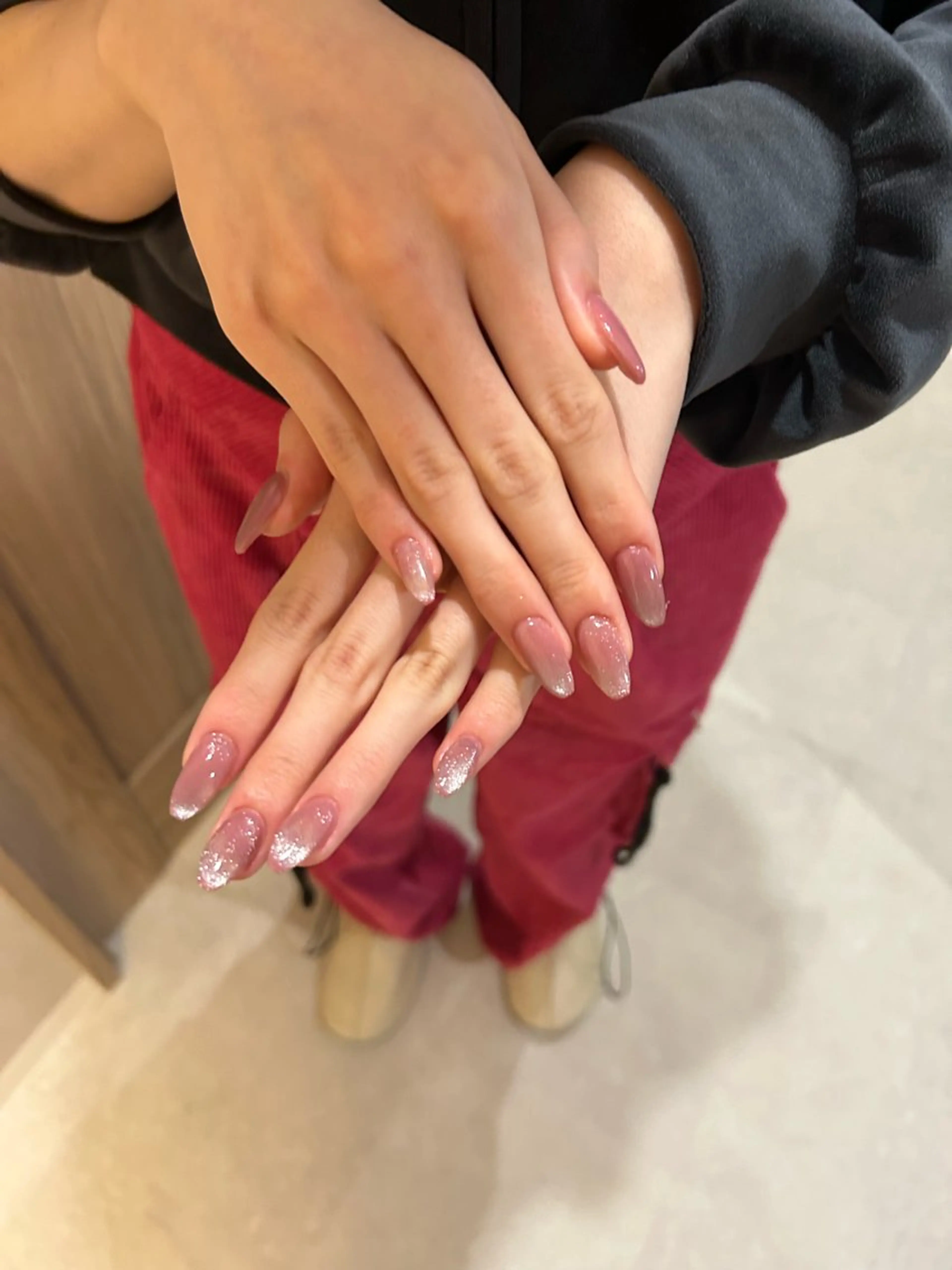 ネイル シルバー ハンドネイル OAKたまプラ Rinのネイルデザイン