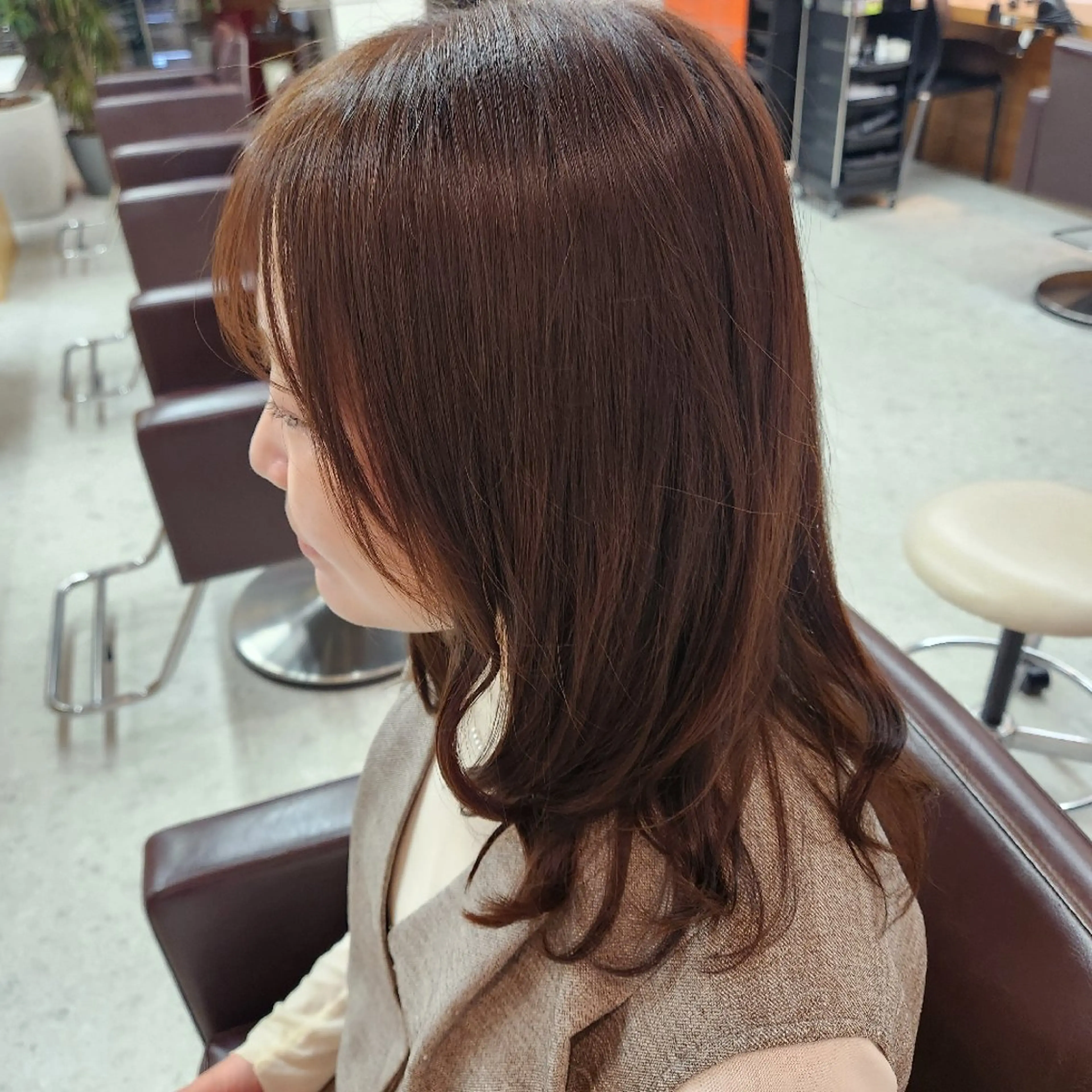 ミディアム カラー トリートメント カット ヘアカラー トリートメント FORME綱島店所属・FORME野口 晴香のヘアスタイル