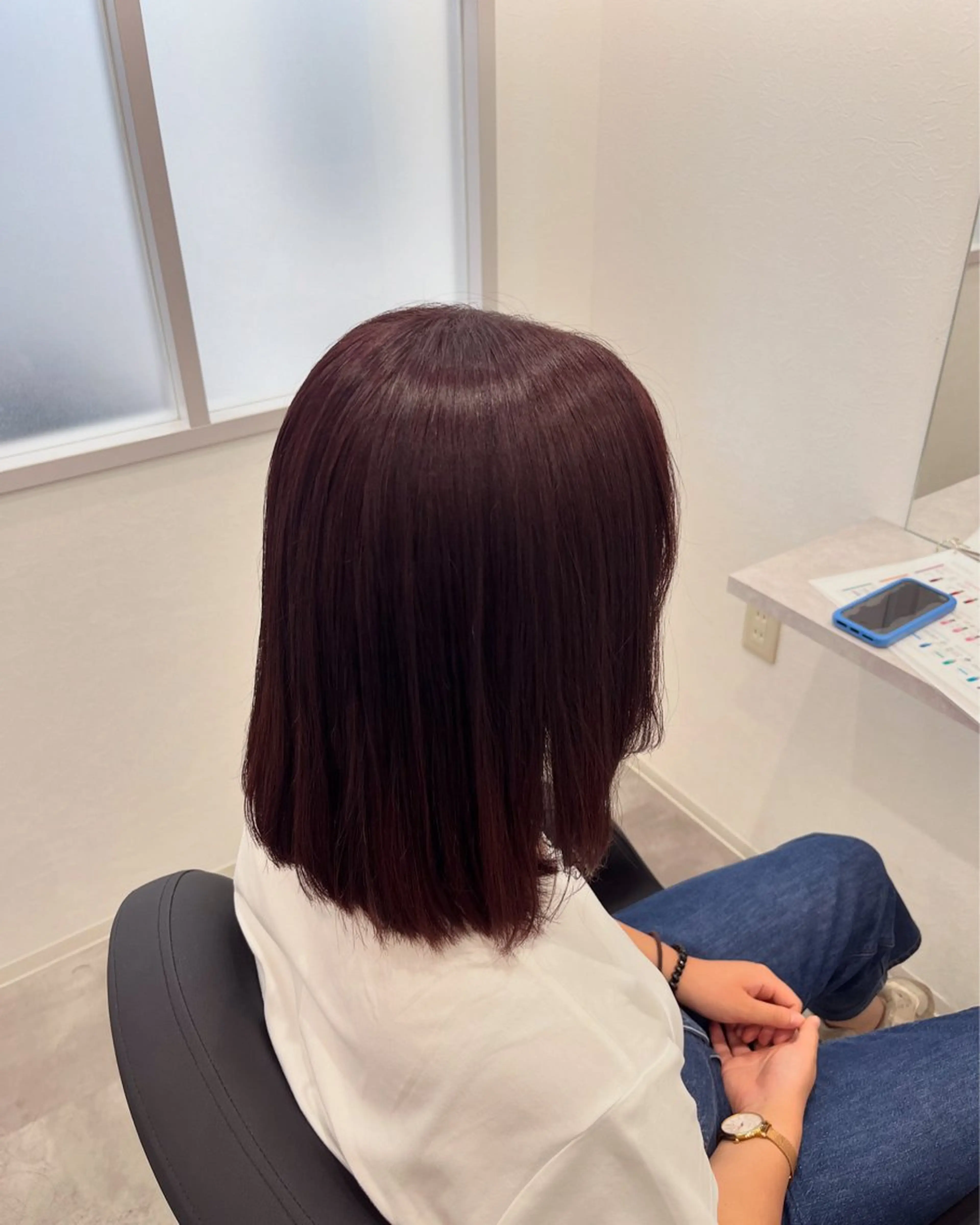 ミディアム ピンクブラウン ゆうか 🤍のヘアスタイル