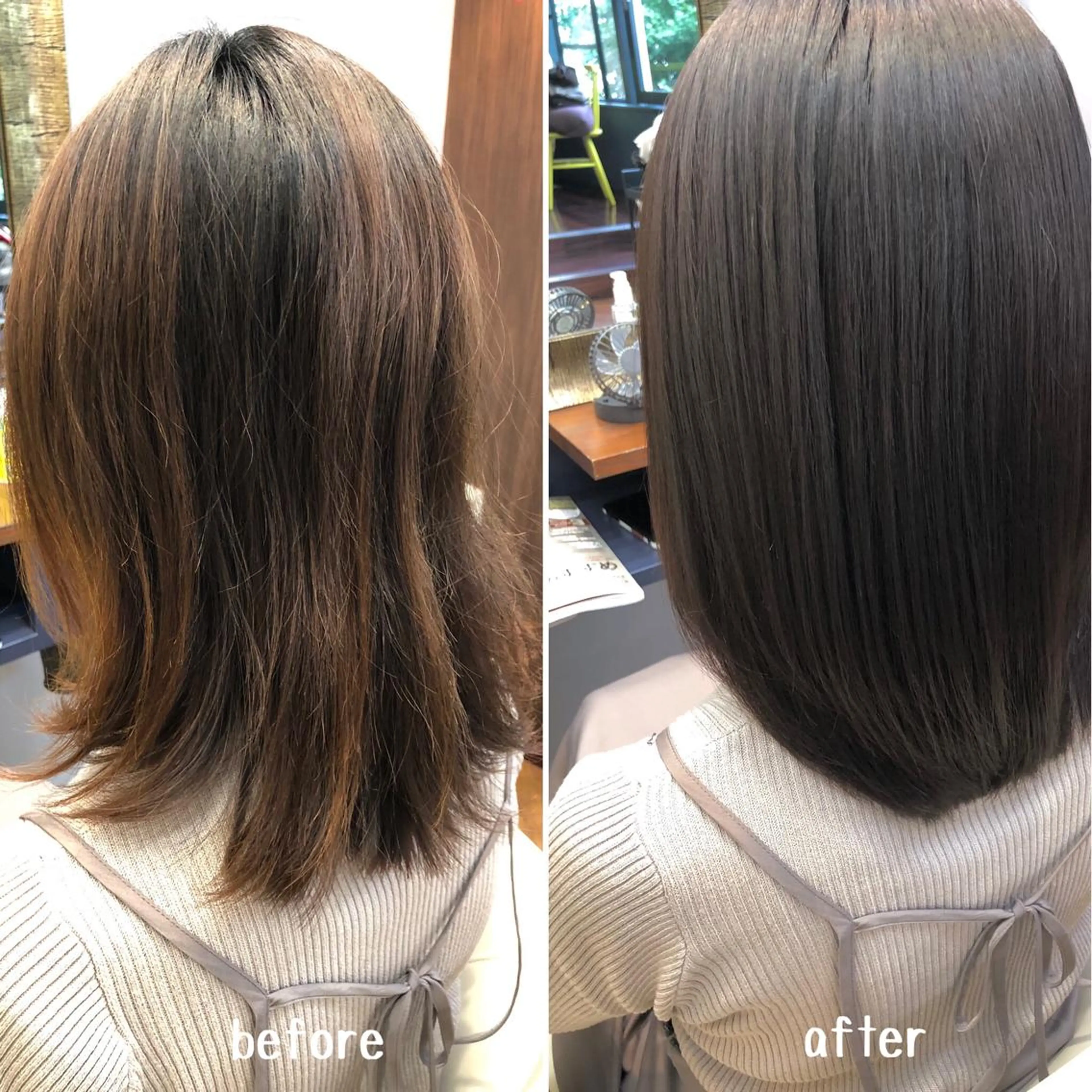 ミディアム トリートメント カット ヘアカラー [仙台髪質改善]小原 弘之のヘアスタイル