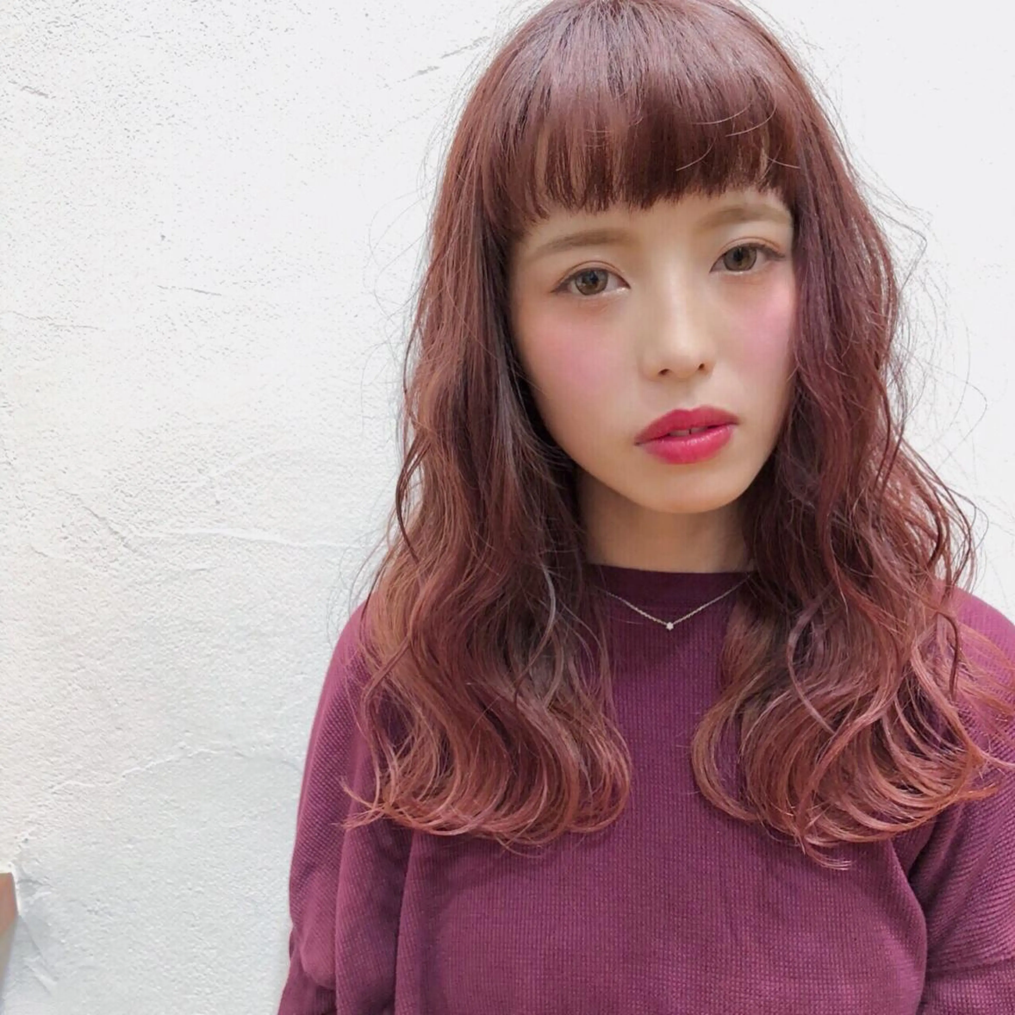 セミロング カラー グラデーションカラー ハイライトカラー ハイライト オン眉 カット特化柏駅 徒歩3分LOUのヘアスタイル