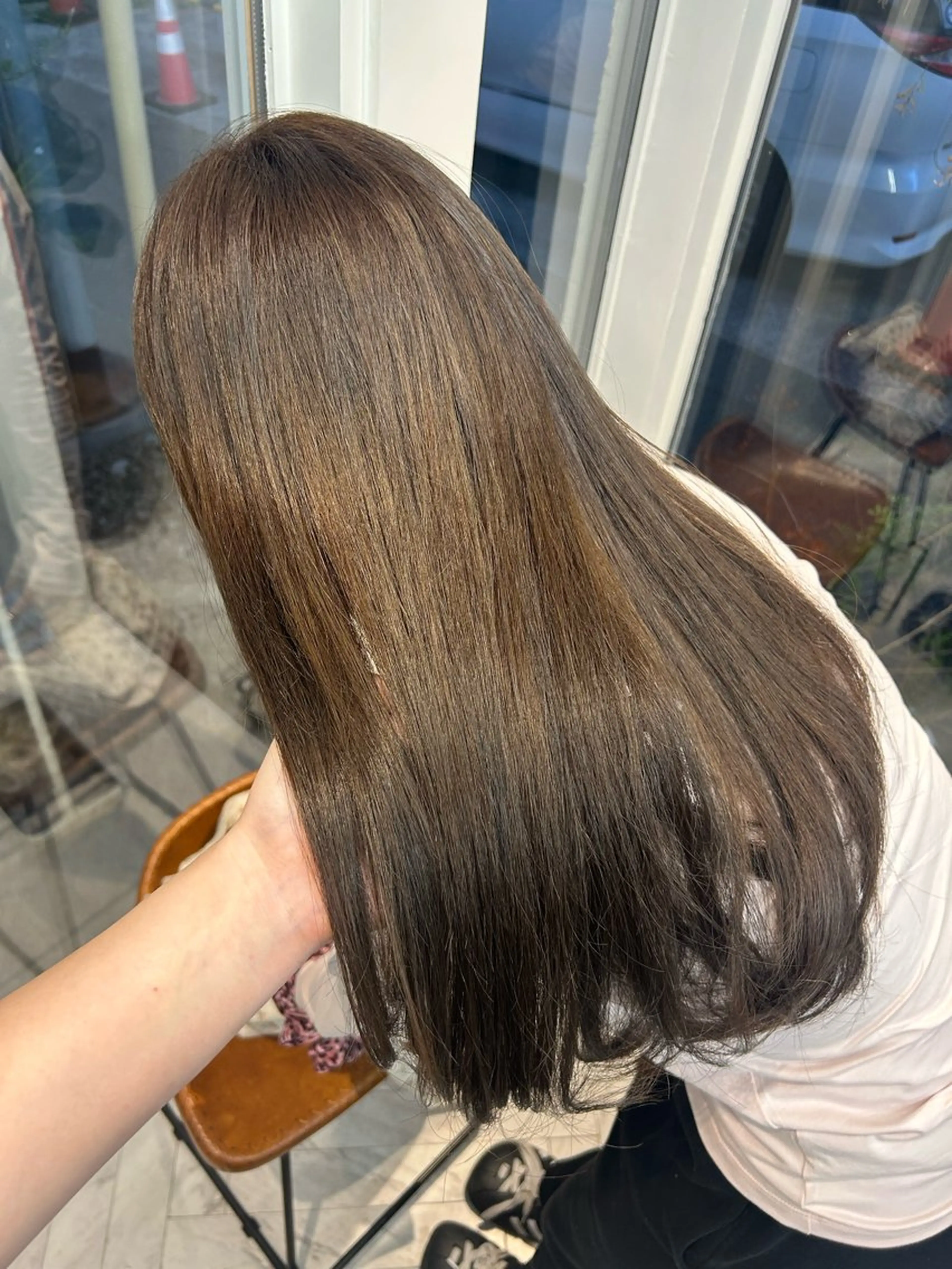 ロング 韓国風ヘア レイヤーカット ロング カット ヘアカラー トリートメント Lomalia Yuukaのヘアスタイル