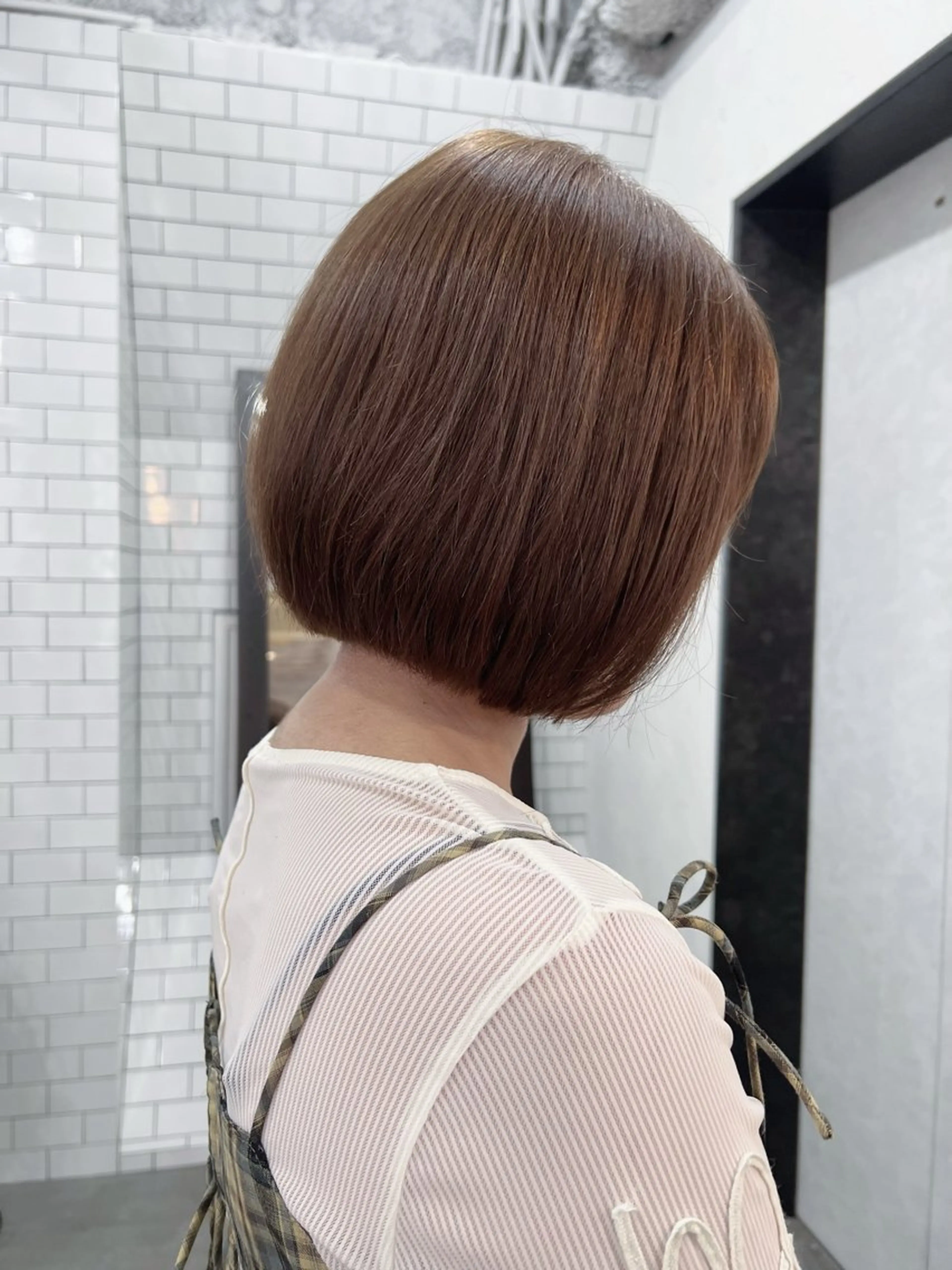 ショート カット 紙屋町ショート /ボブ　パーマ河内蓮のヘアスタイル