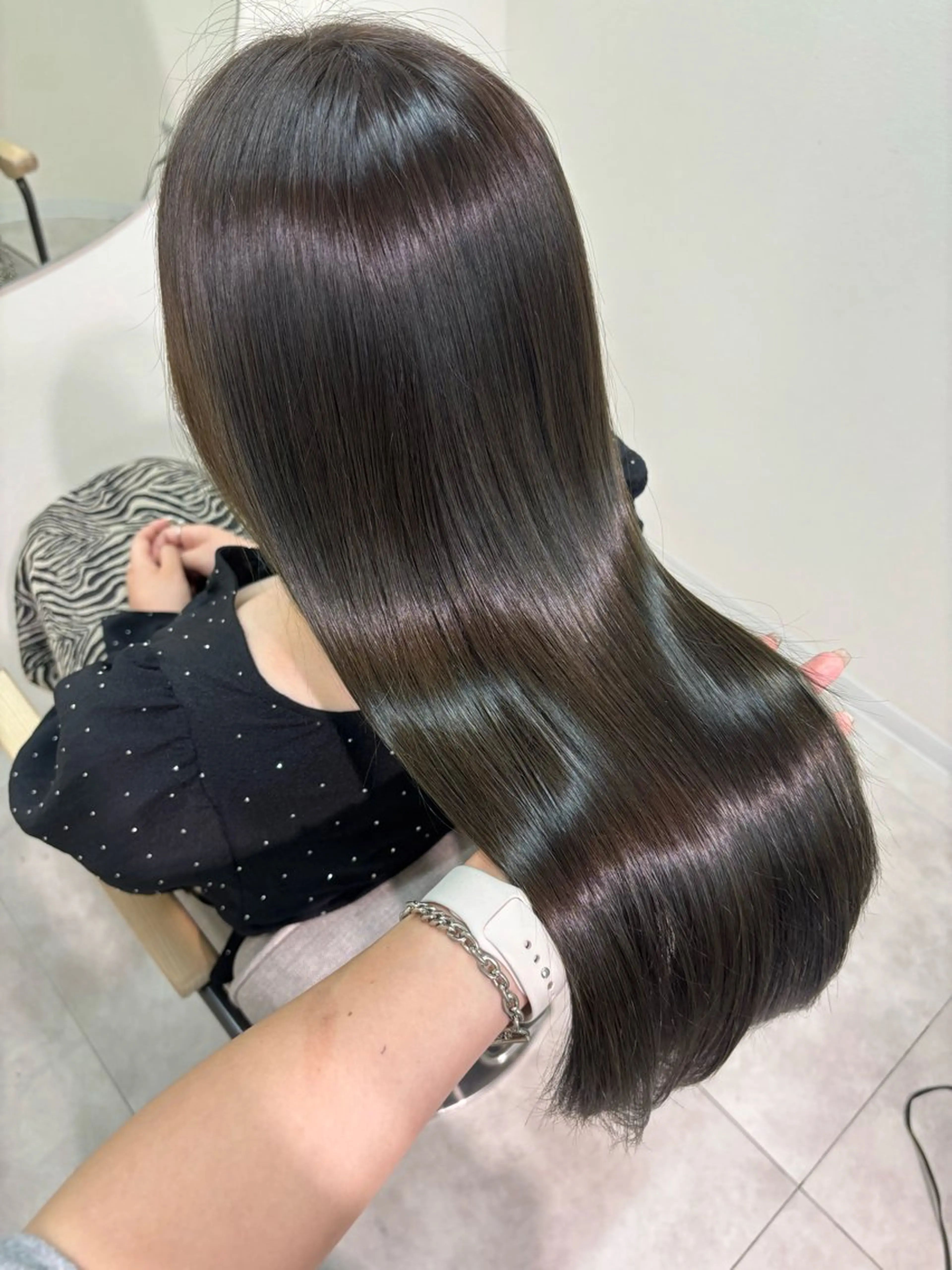 ロング カラー カット ヘアカラー トリートメント ヘッドスパ 広島/わかな/ヘア セット/オリーブのヘアスタイル