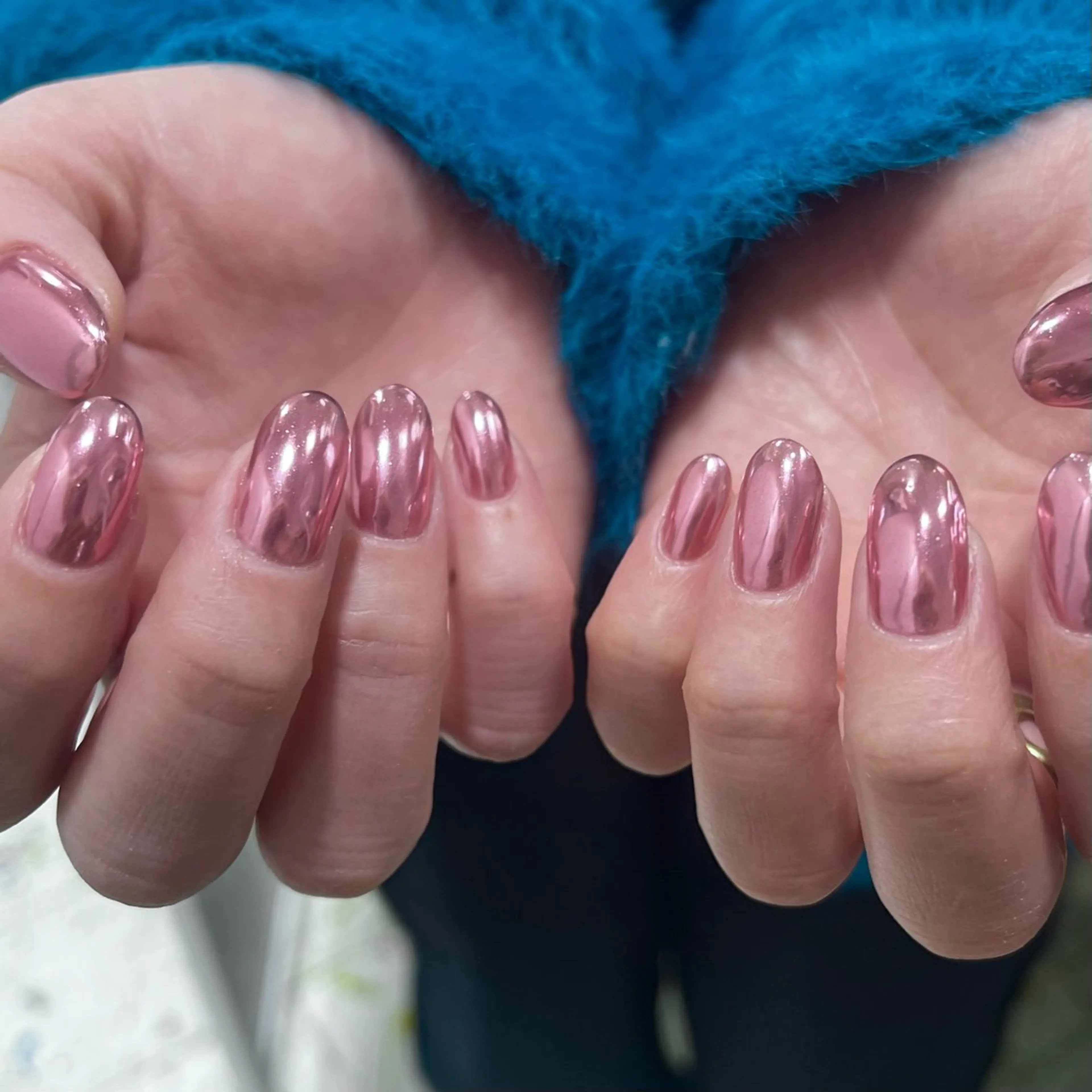 ネイル ミラーネイル ピンク 春ネイル ストーンネイル para ☀︎ sol by BECK所属・Para Sol nail　Maoのネイルデザイン