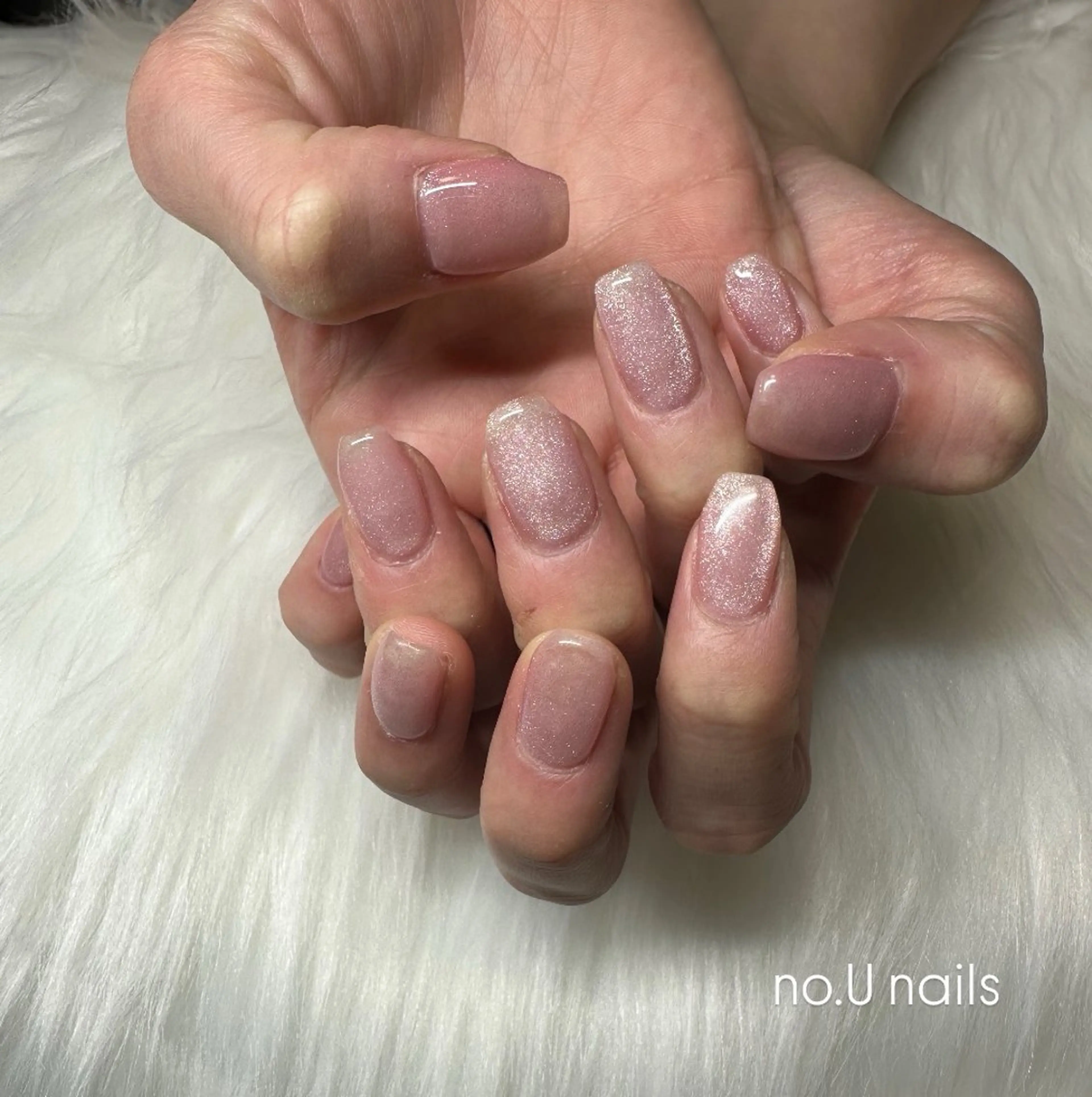 ネイル キラキラネイル マグネットネイル ハンドネイル no.U nailsのネイルデザイン