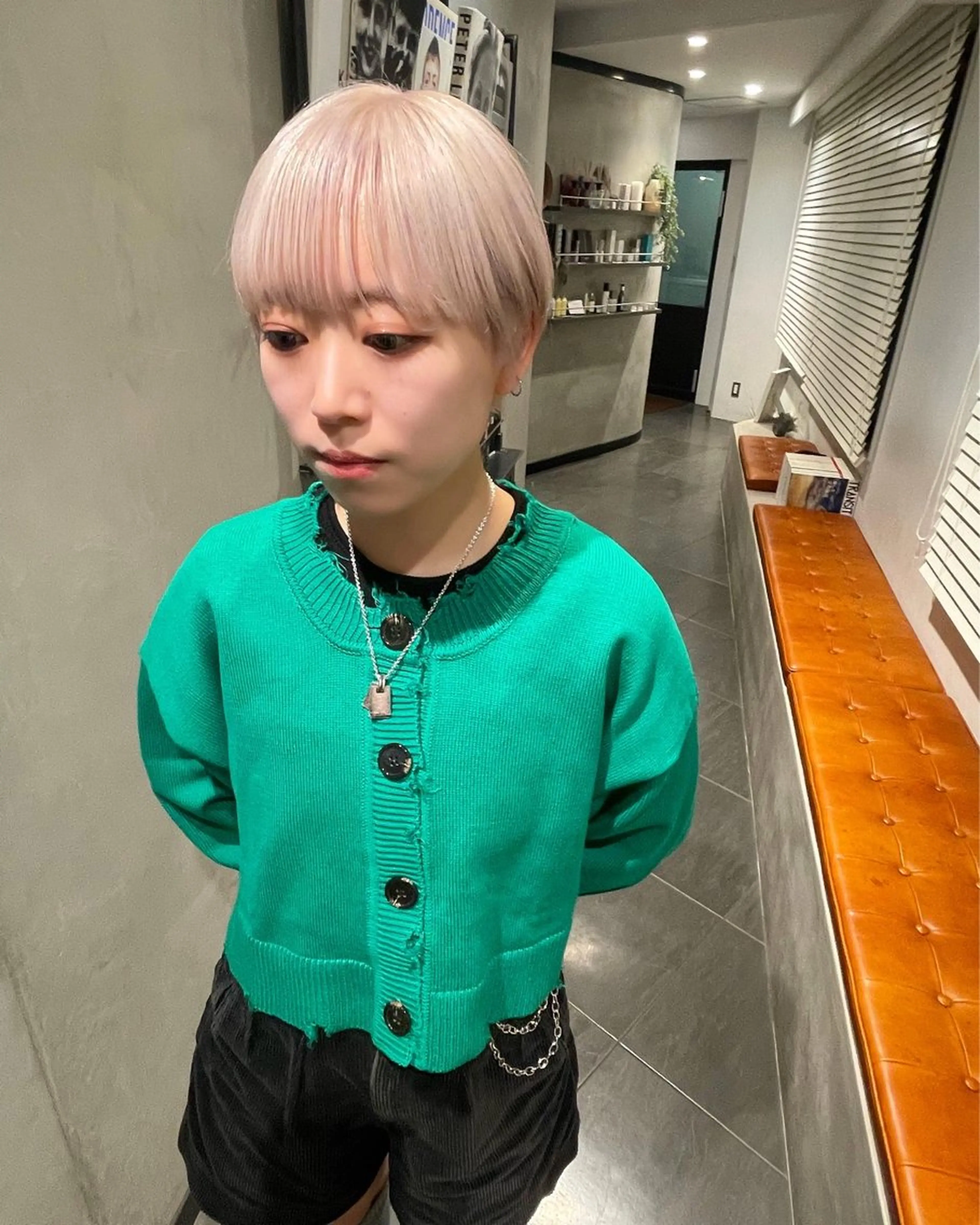 ショート カラー カット ヘアカラー トリートメント 優 作のヘアスタイル