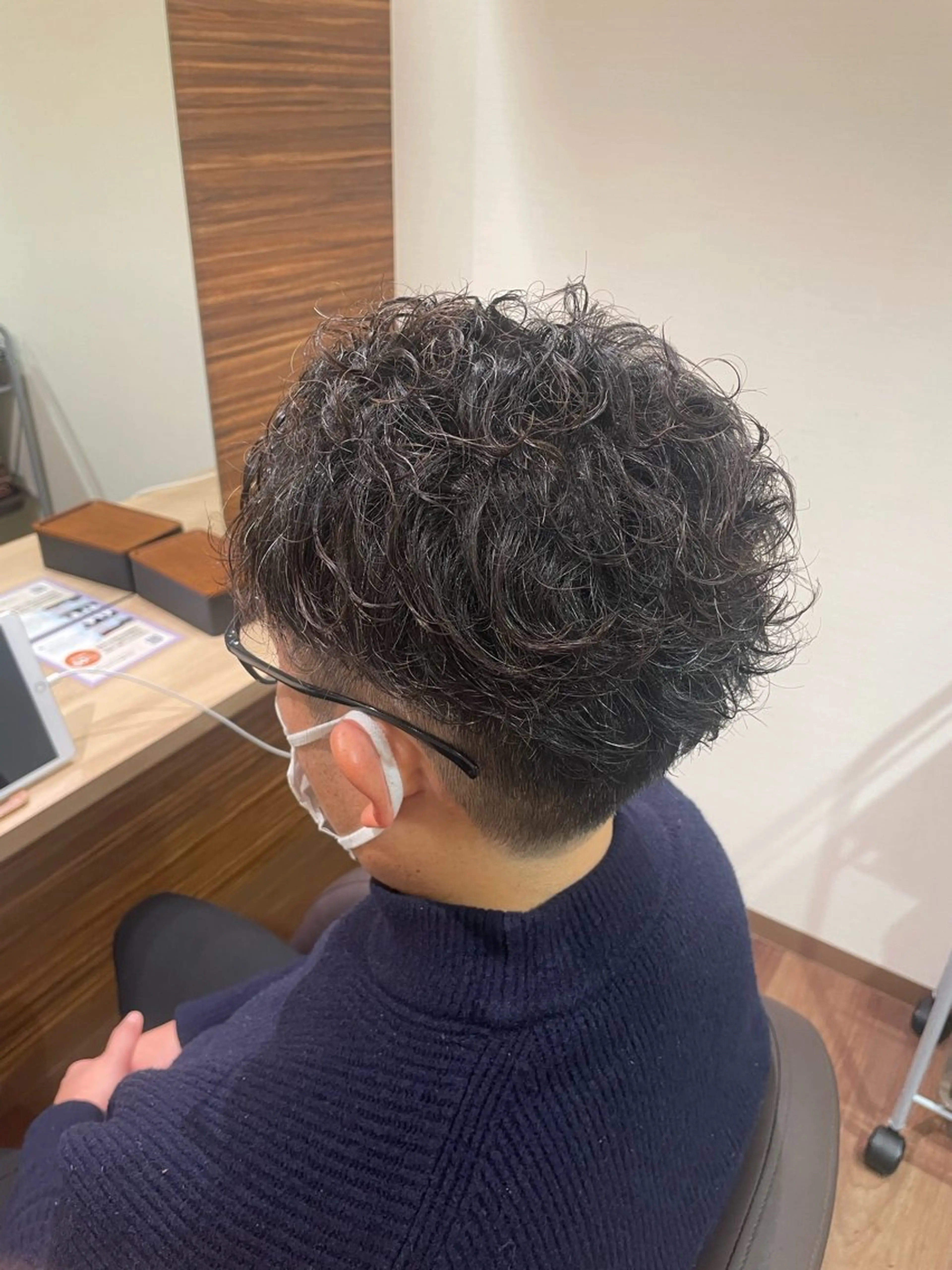 ショート パーマ メンズ 中嶋 ナカジマのヘアスタイル