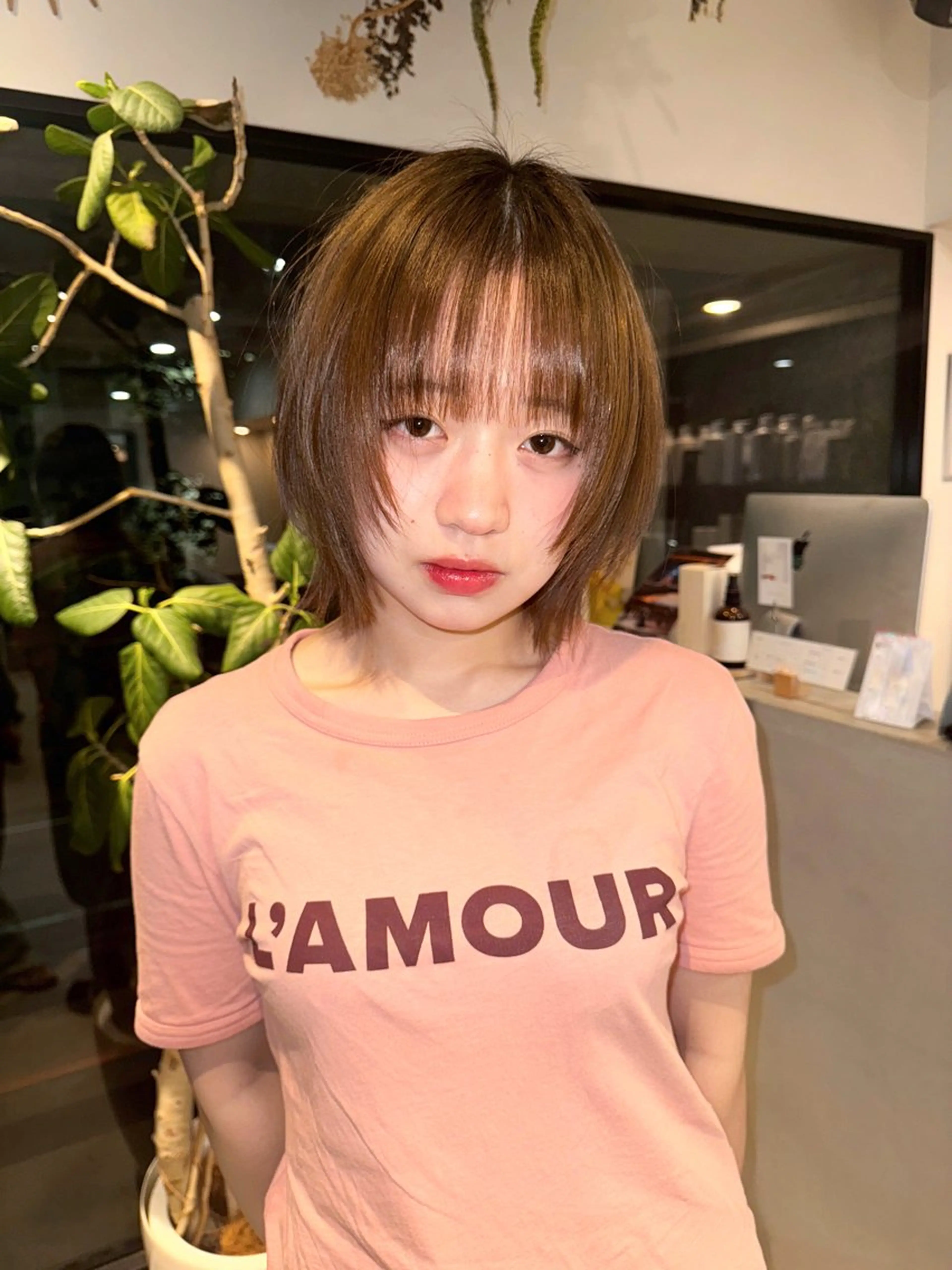 ショート カラー カット saki/Insta fleur_sakiのヘアスタイル