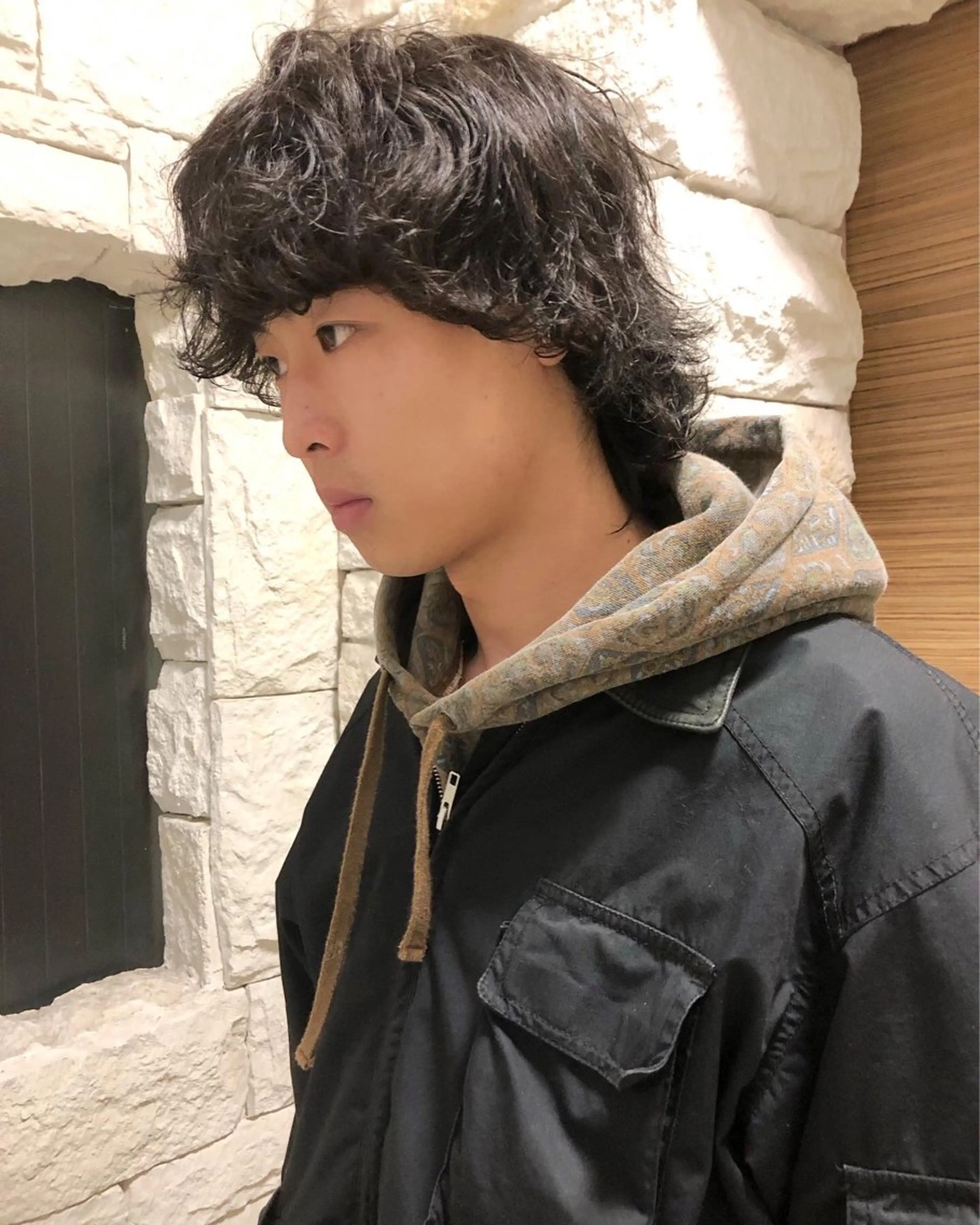 ヘアアレンジ メンズ マッシュウルフ マッシュ メンズパーマ メンズウルフカット ウルフカット カット トリートメント ヘアセット ainico+所属・メンズ特化✂️栗原 侑也のヘアスタイル