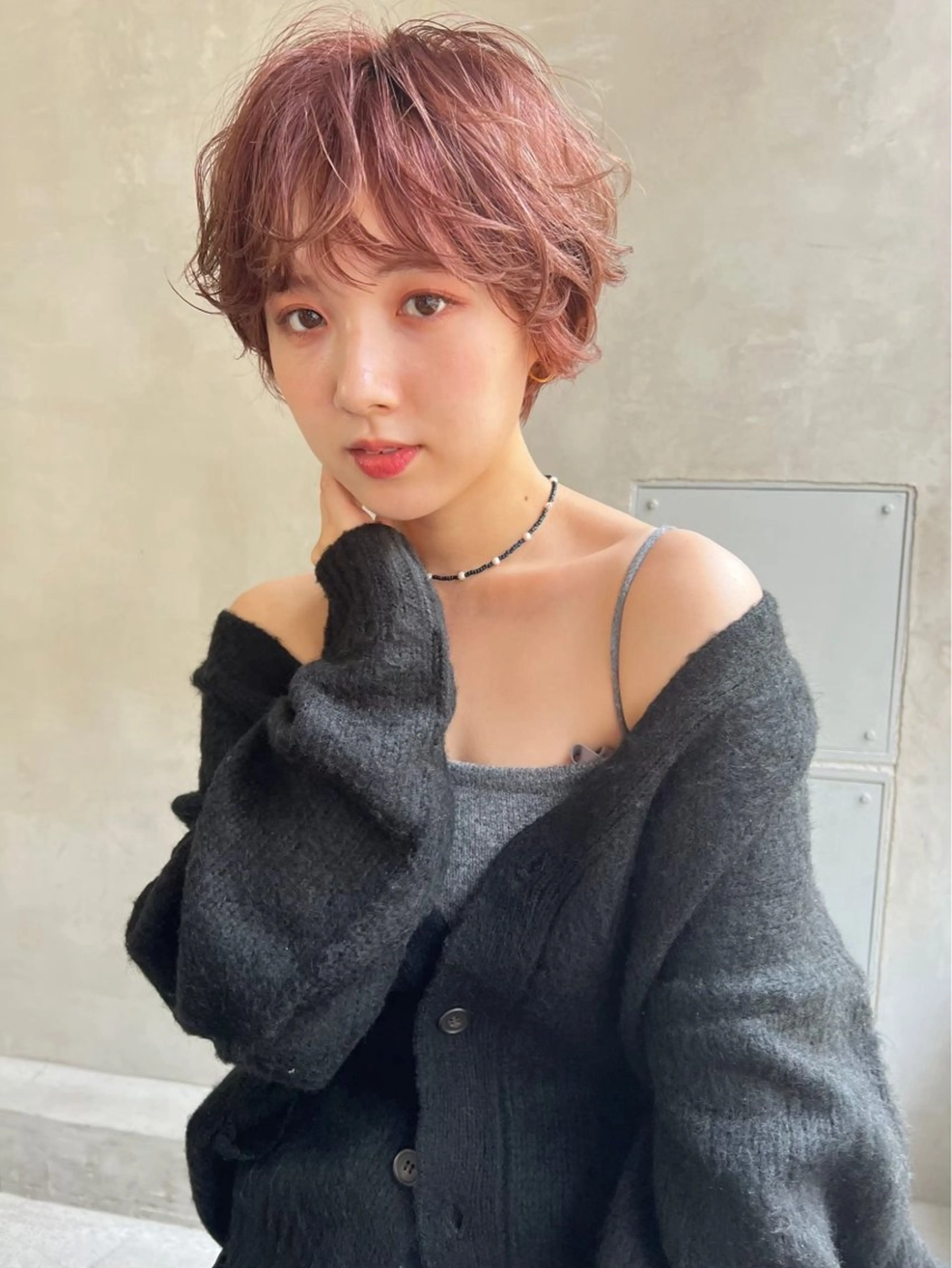 ショート カラー ヘアアレンジ 🤎垢抜けベージュ カラー🤎ハヤトのヘアスタイル