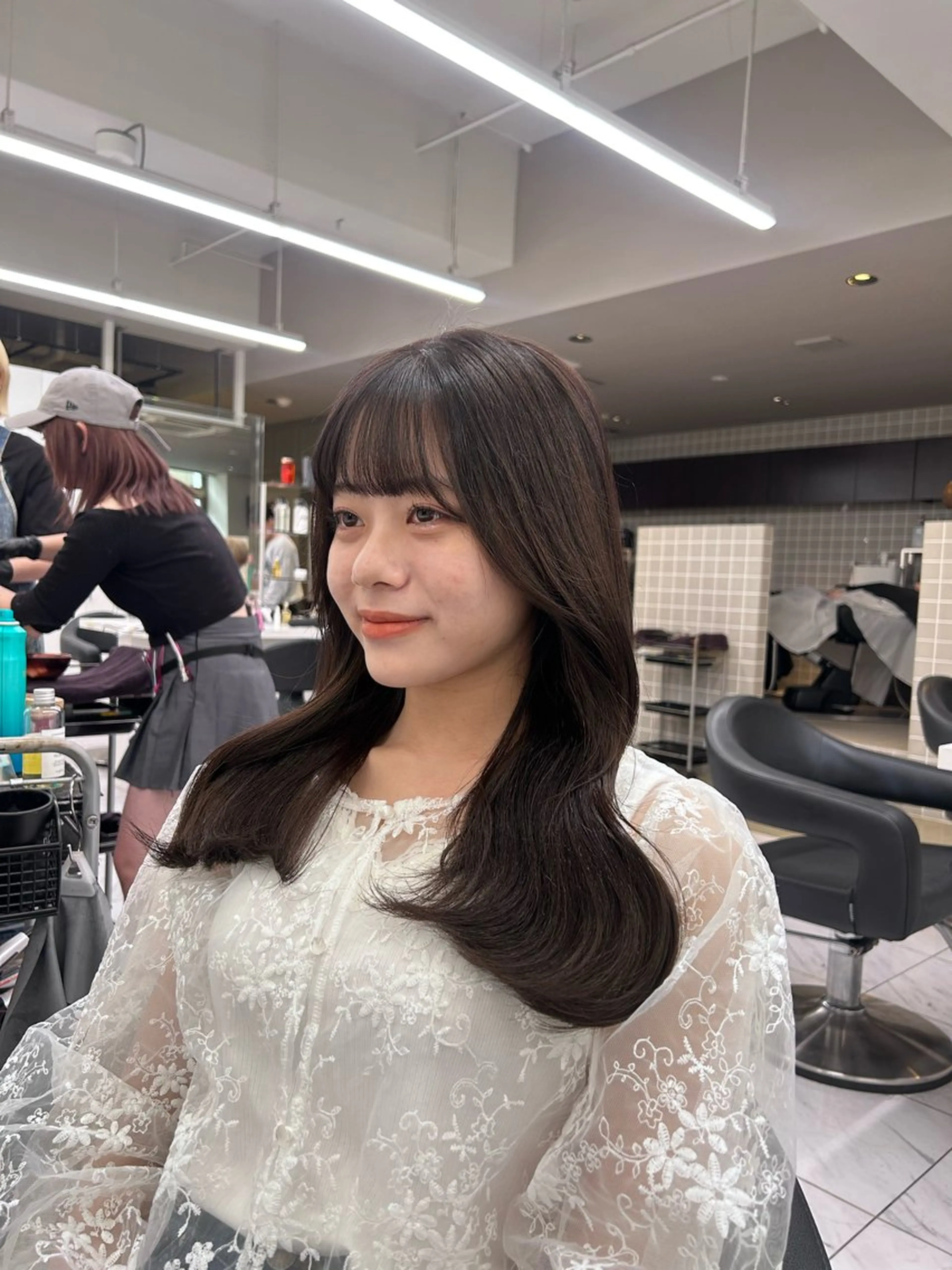 カラー ヘアカラー beige🤎ダブル カラー/レイヤー🧸のヘアスタイル