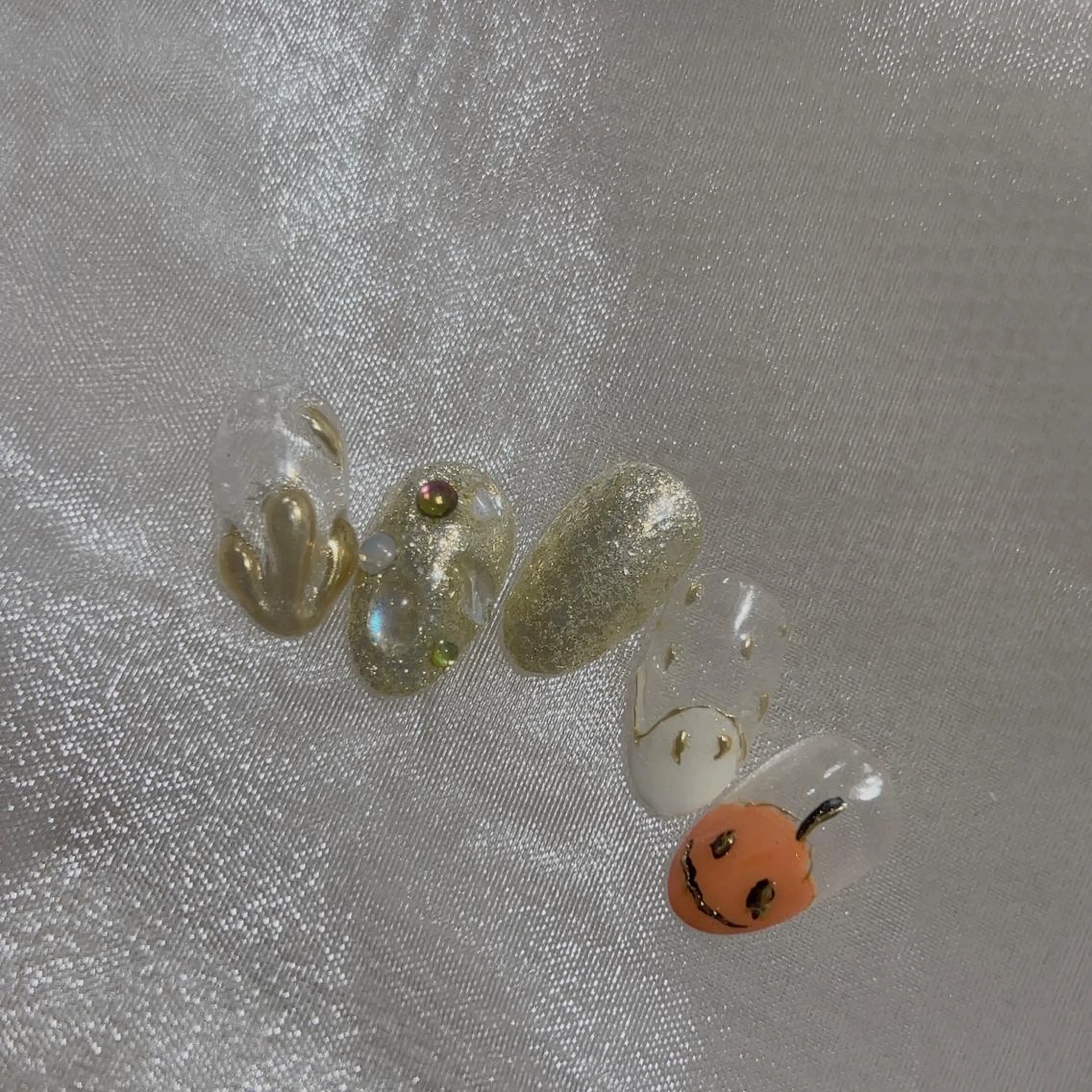 ネイル ハロウィン ハンドネイル リ サのネイルデザイン