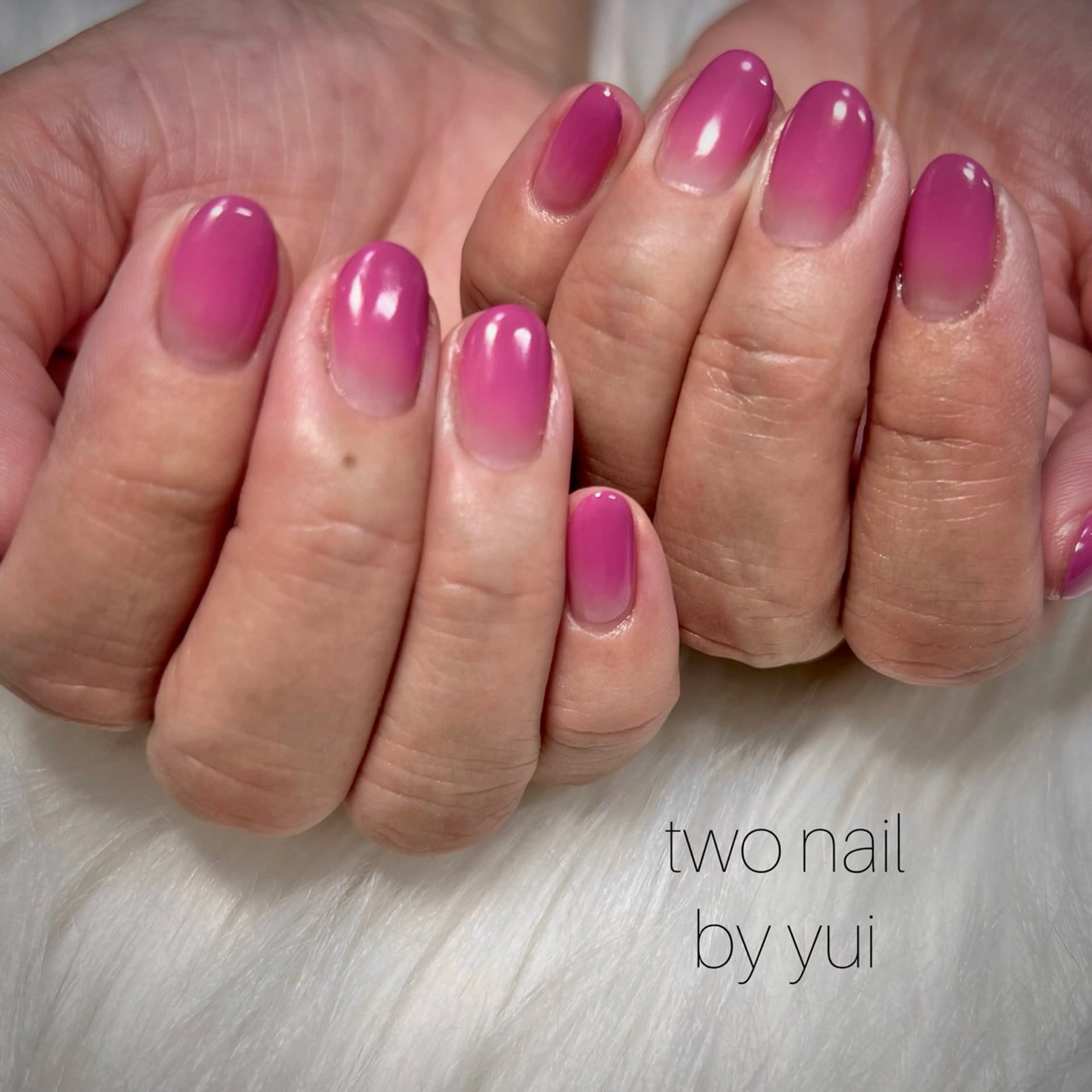 ネイル ネイルチップ ホワイト ハンドネイル two nailのネイルデザイン