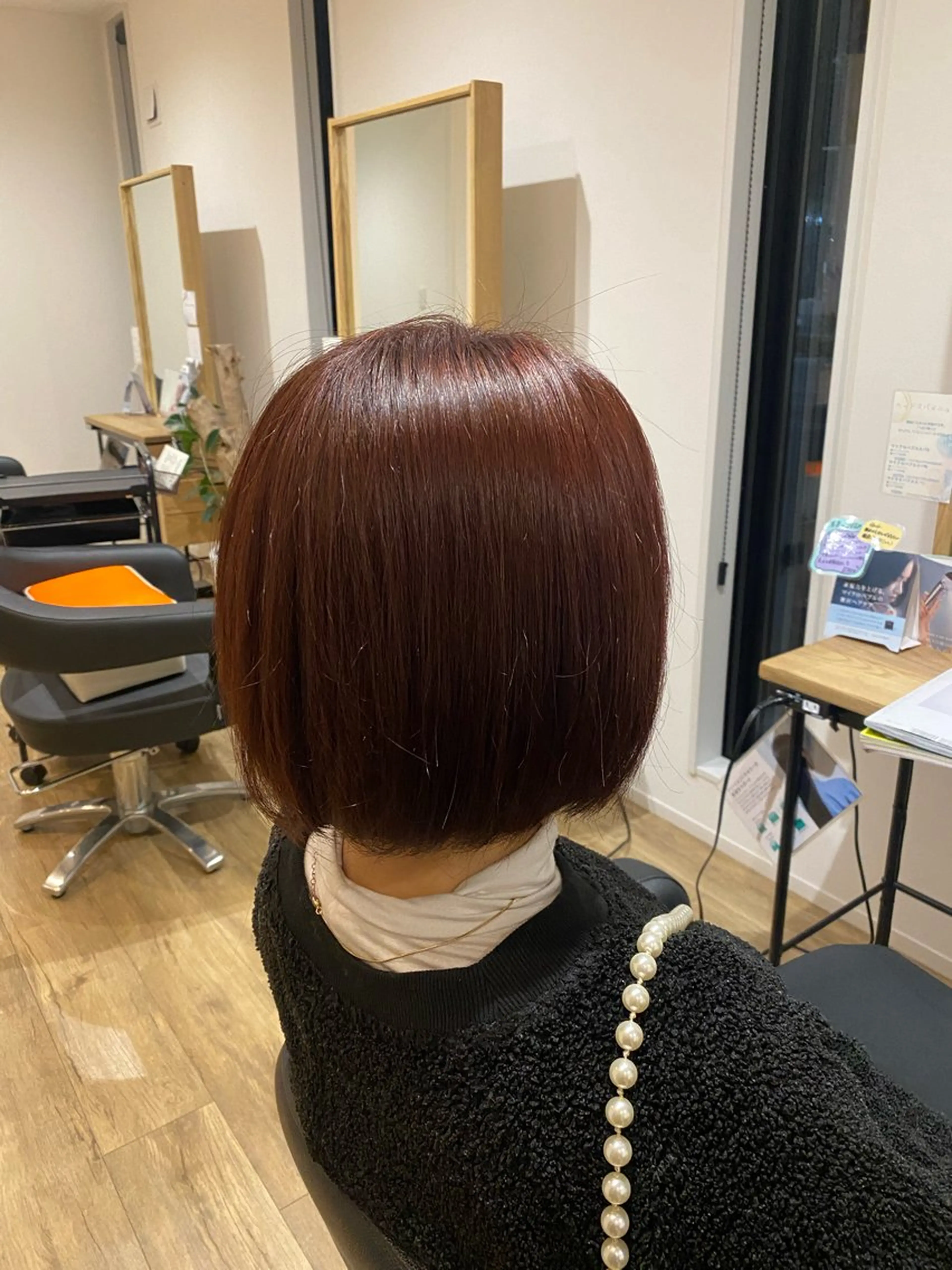 カラー ブリーチ ブリーチなしカラー ピンクカラー unjour terrace所属・加藤 希実のヘアスタイル