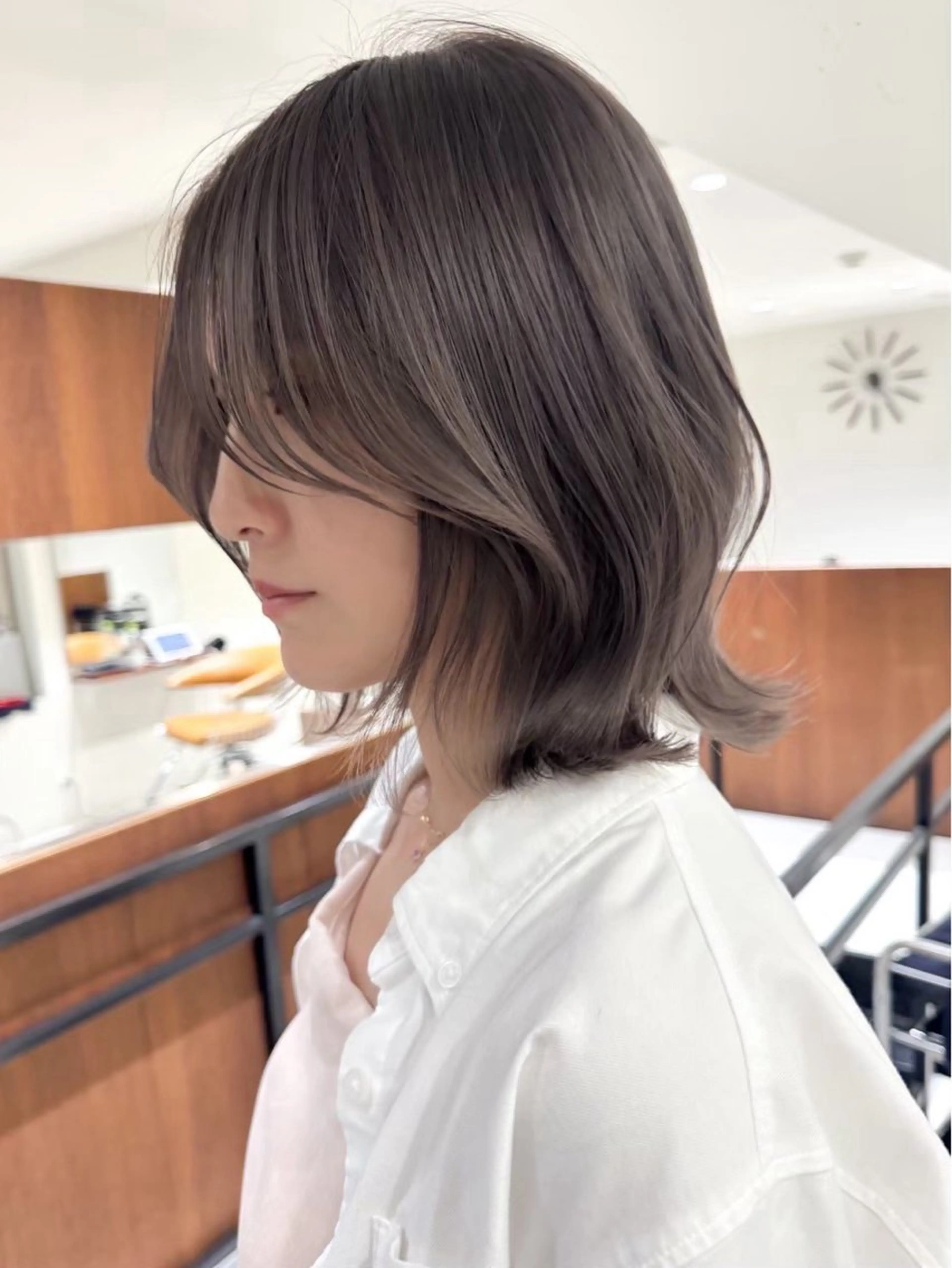 ミディアム ヘアカラー 艶髪ハイトーン 💎凜太郎💎のヘアスタイル