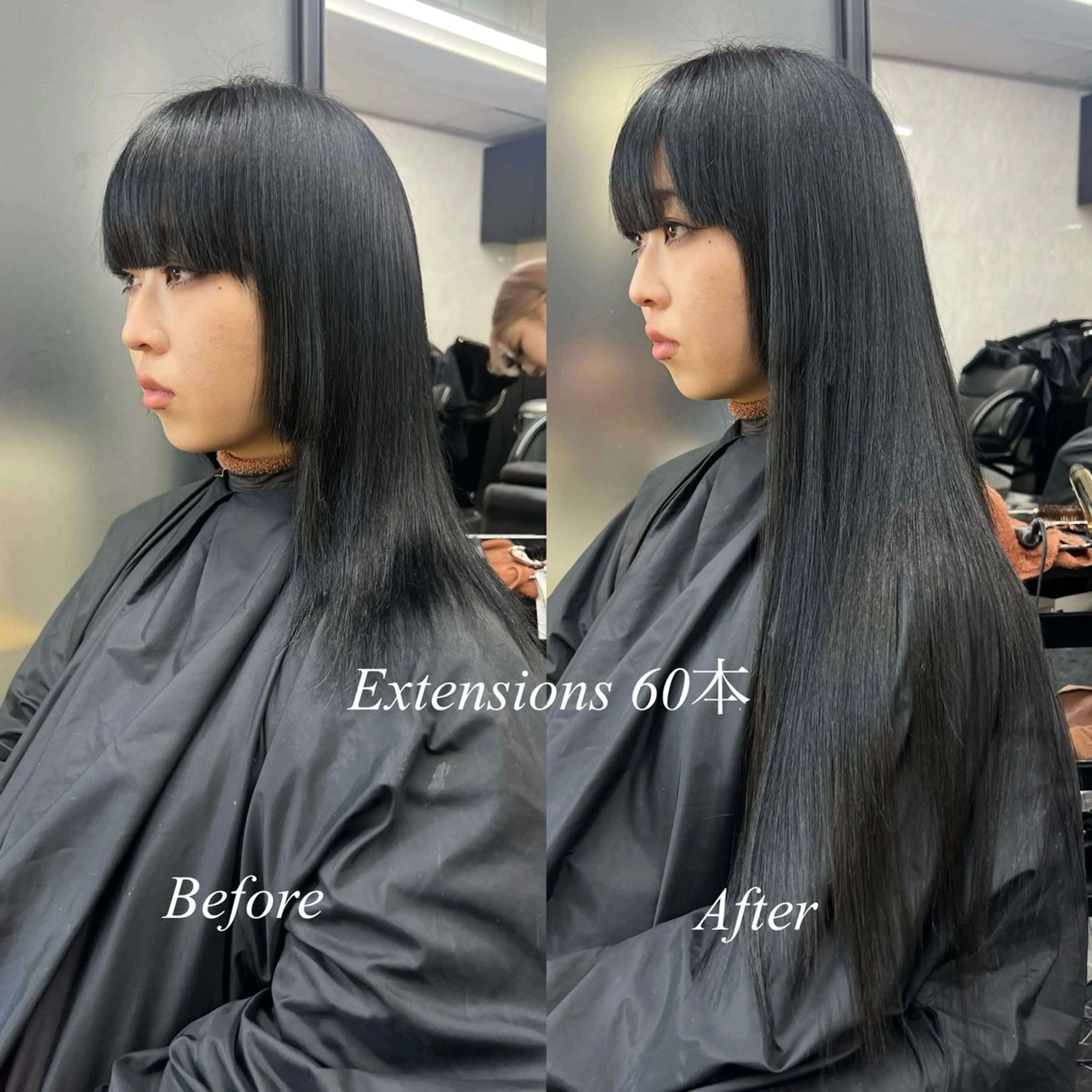 ロング カラー シールエクステ ハイトーンカラー エクステ ヘアカラー エクステ シールエクステ特化 ハイトーン、NANAのヘアスタイル