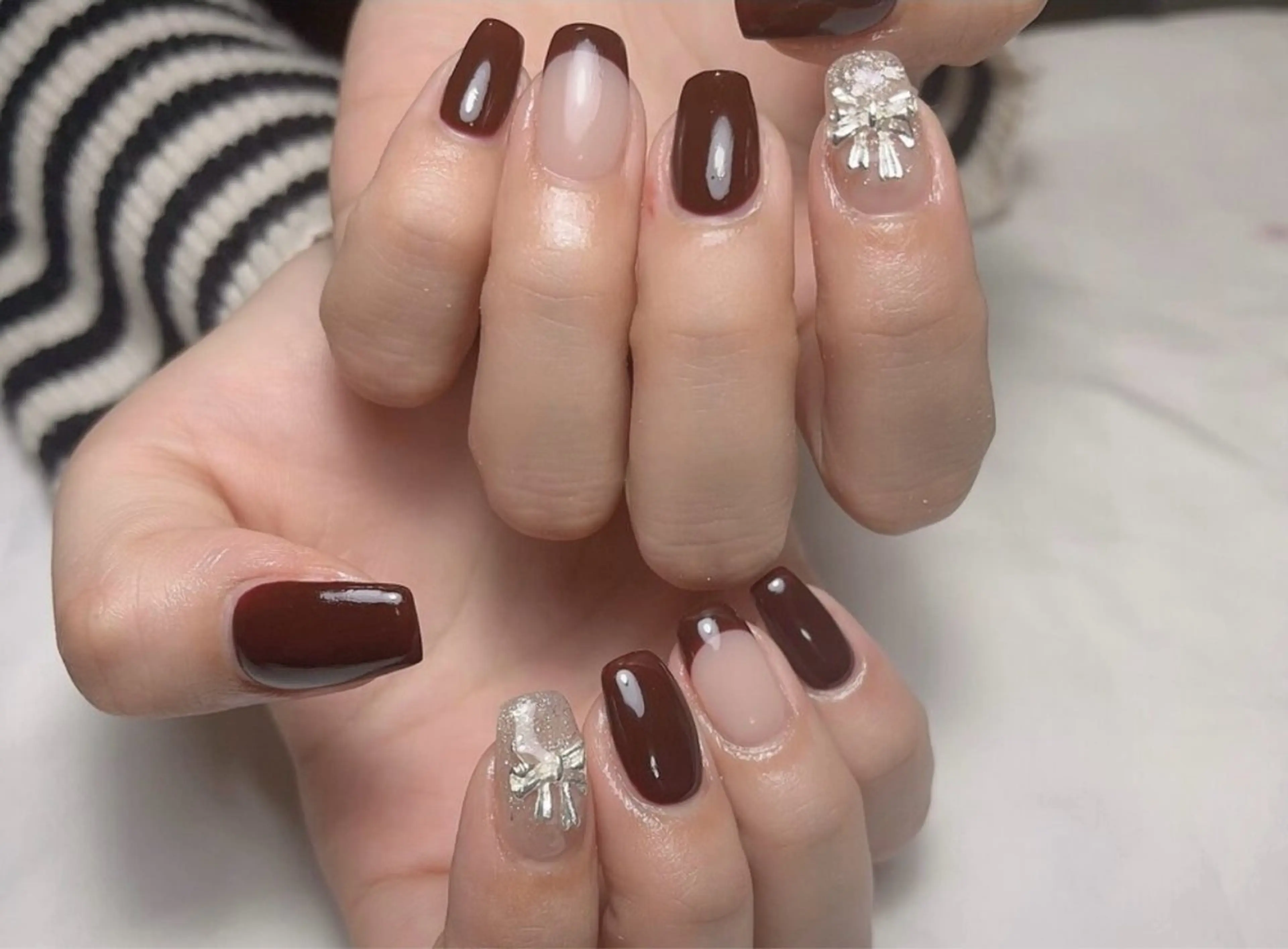 ネイル アートネイル フレンチネイル ジェルネイル グラデーション 韓国ネイル Nail Salon kihi大塚店のネイルデザイン