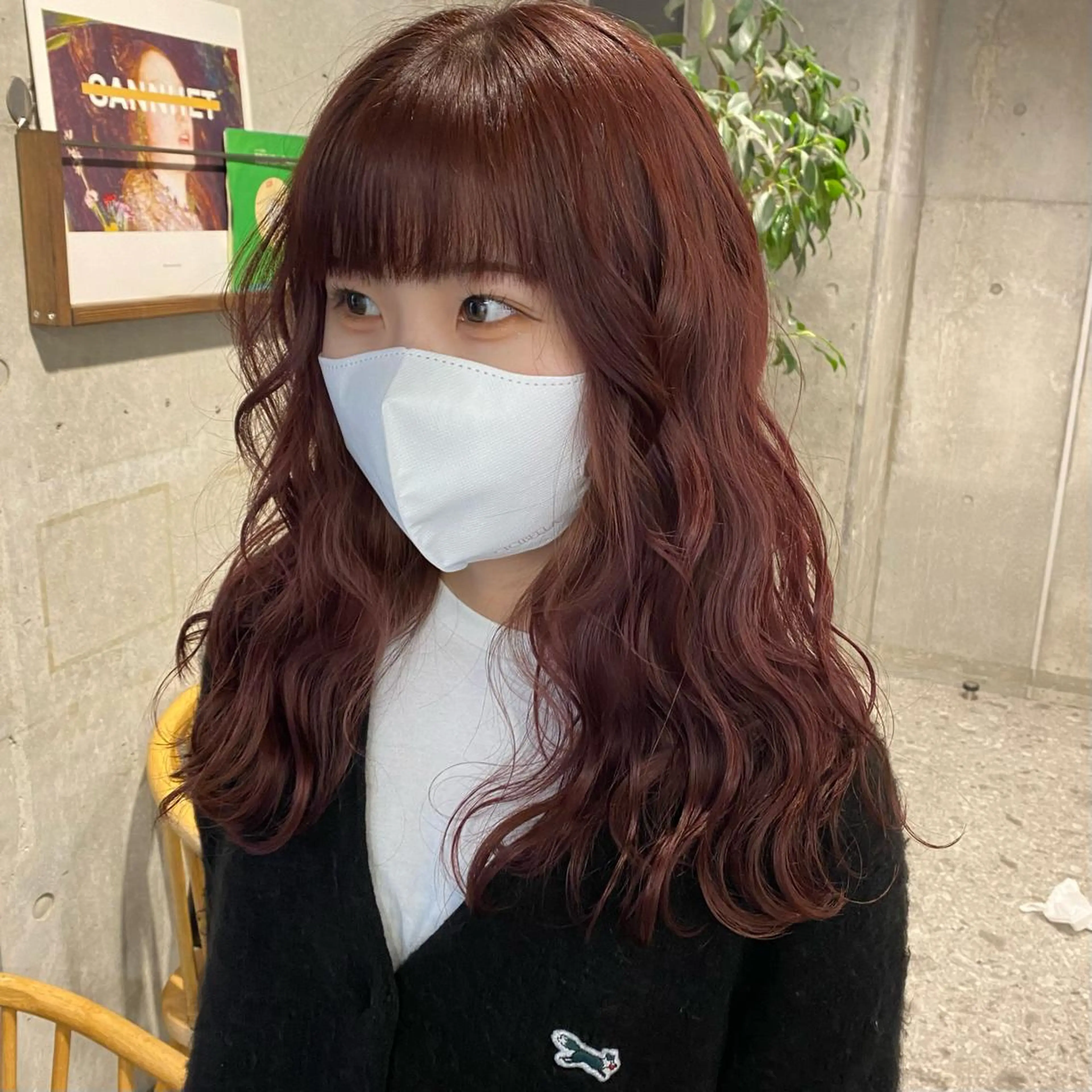 ロング カラー ブラウンカラー レッドカラー レッドブラウン ヘアカラー Yahiko ハイトーンのヘアスタイル