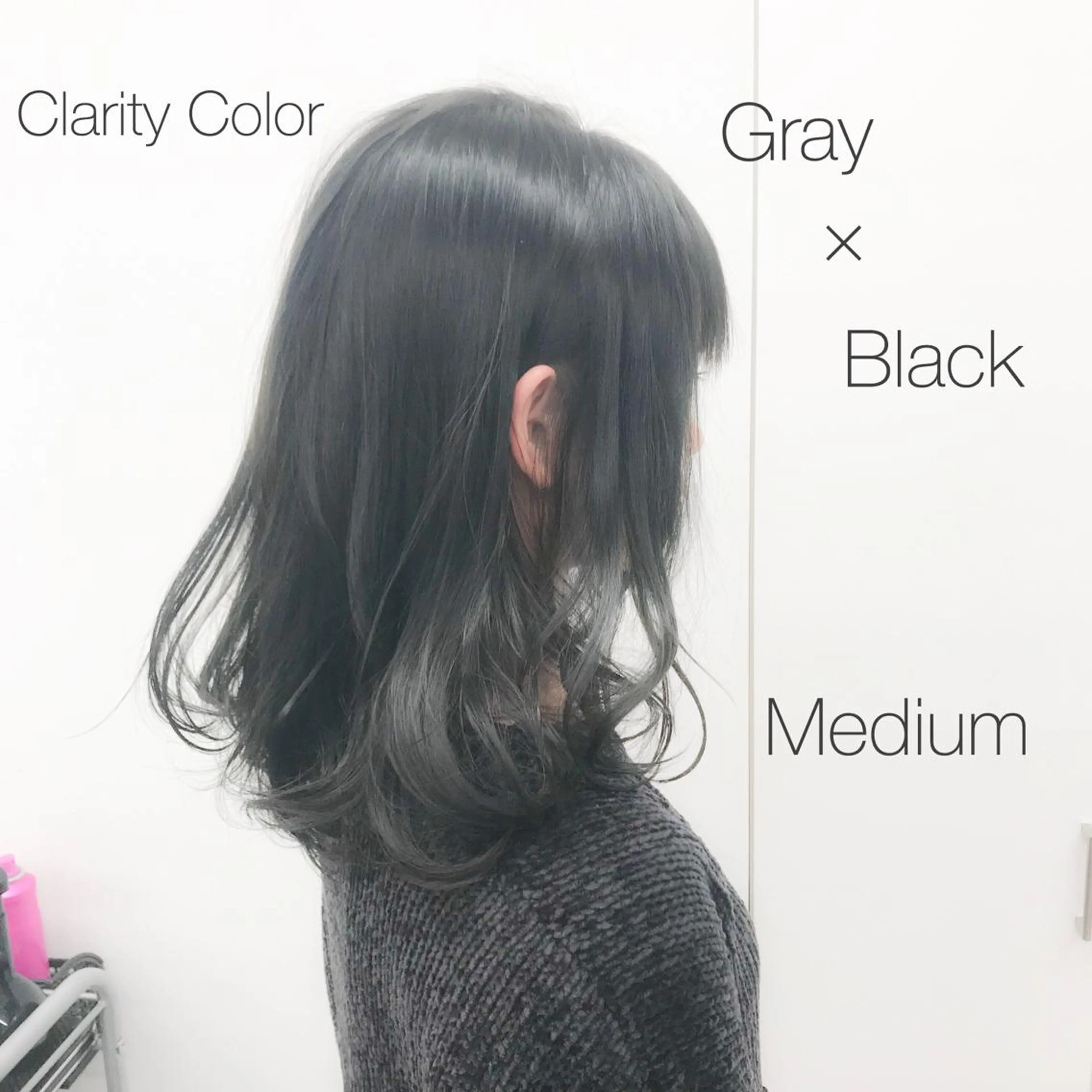 ミディアム カラー ヘアアレンジ 透明感カラー/ 韓国ヘア/縮毛矯正のヘアスタイル