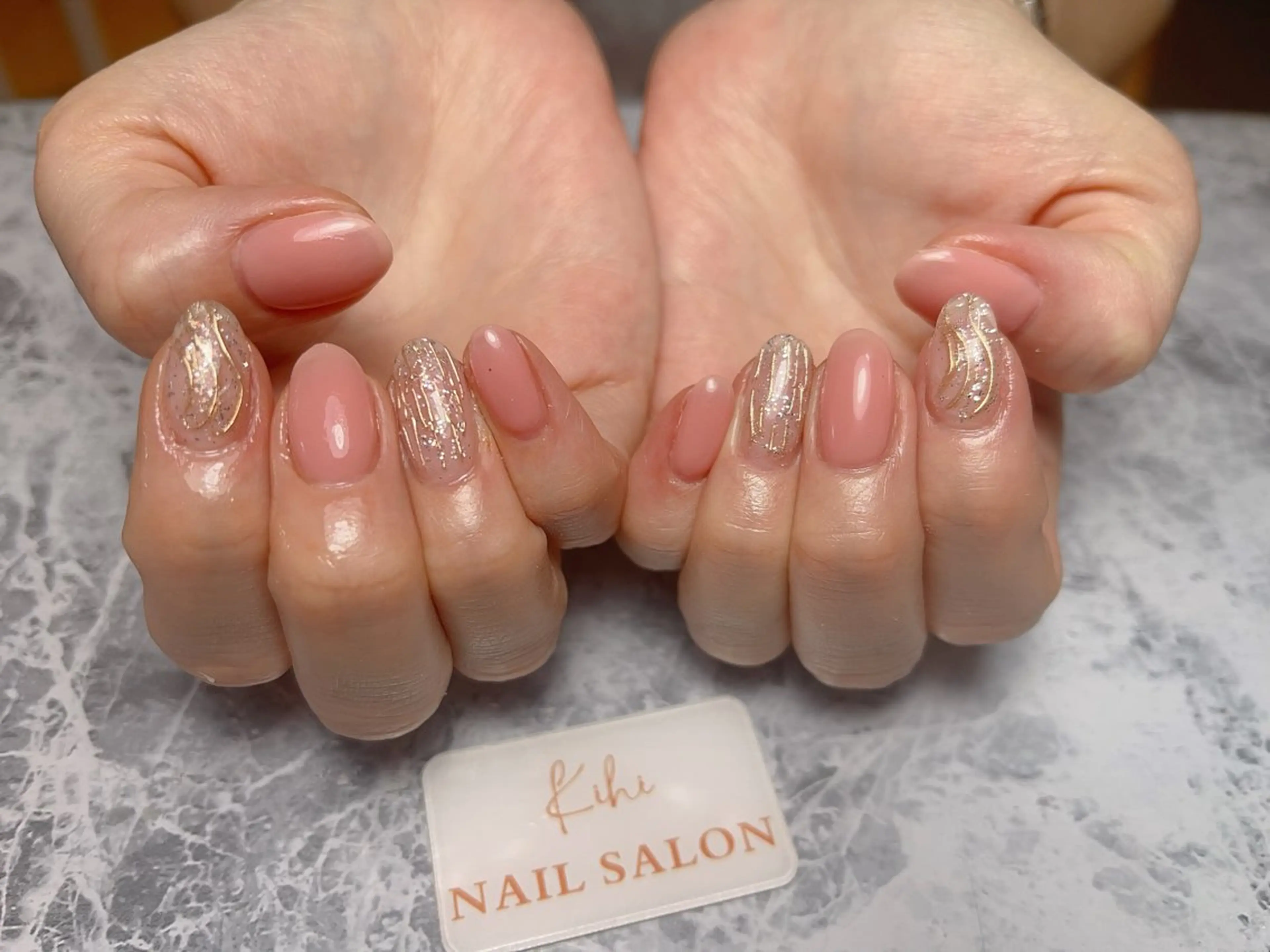 ネイル アートネイル フレンチネイル ジェルネイル グラデーション 韓国ネイル ハンドネイル ハンドケア Nail Salon Kihi さくらのネイルデザイン